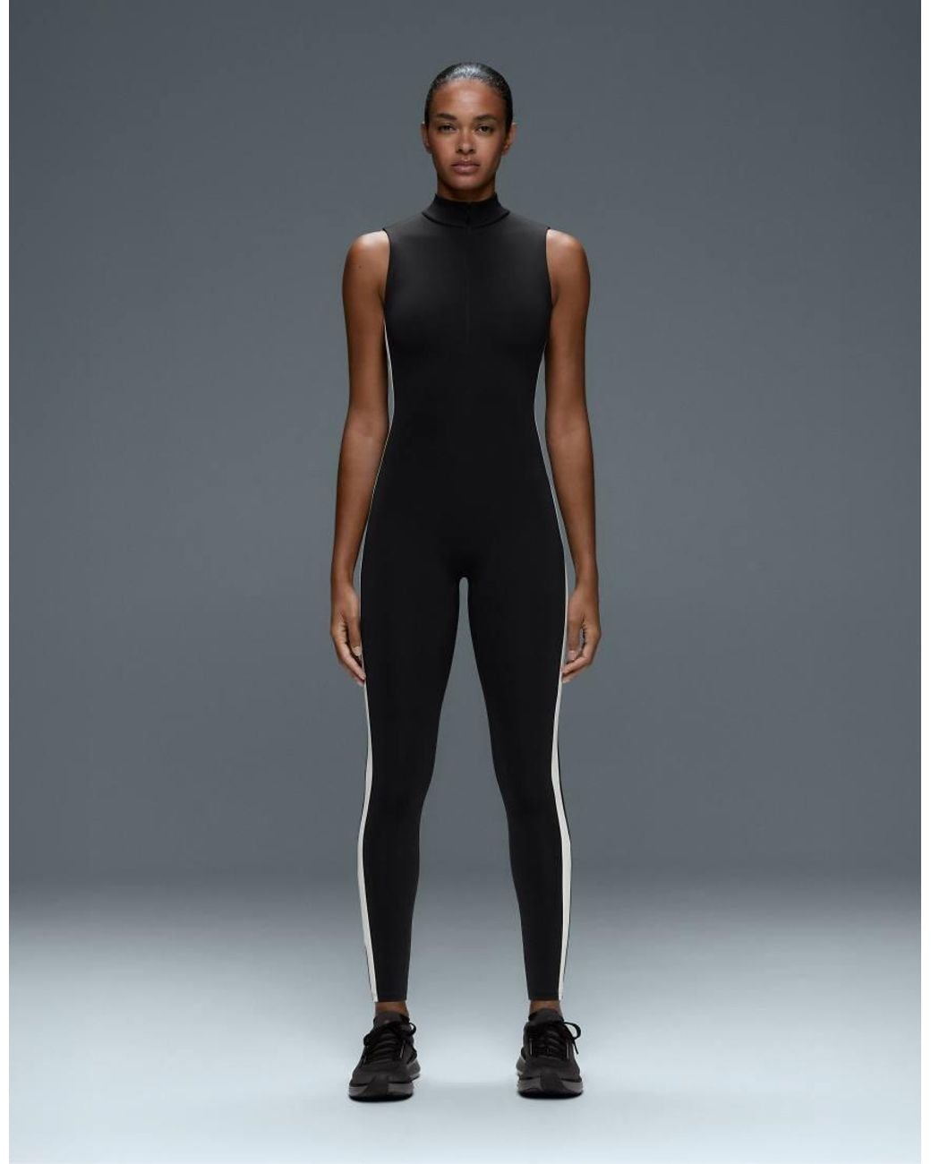 Oysho Blue Long Compressive Colourblock Jumpsuit