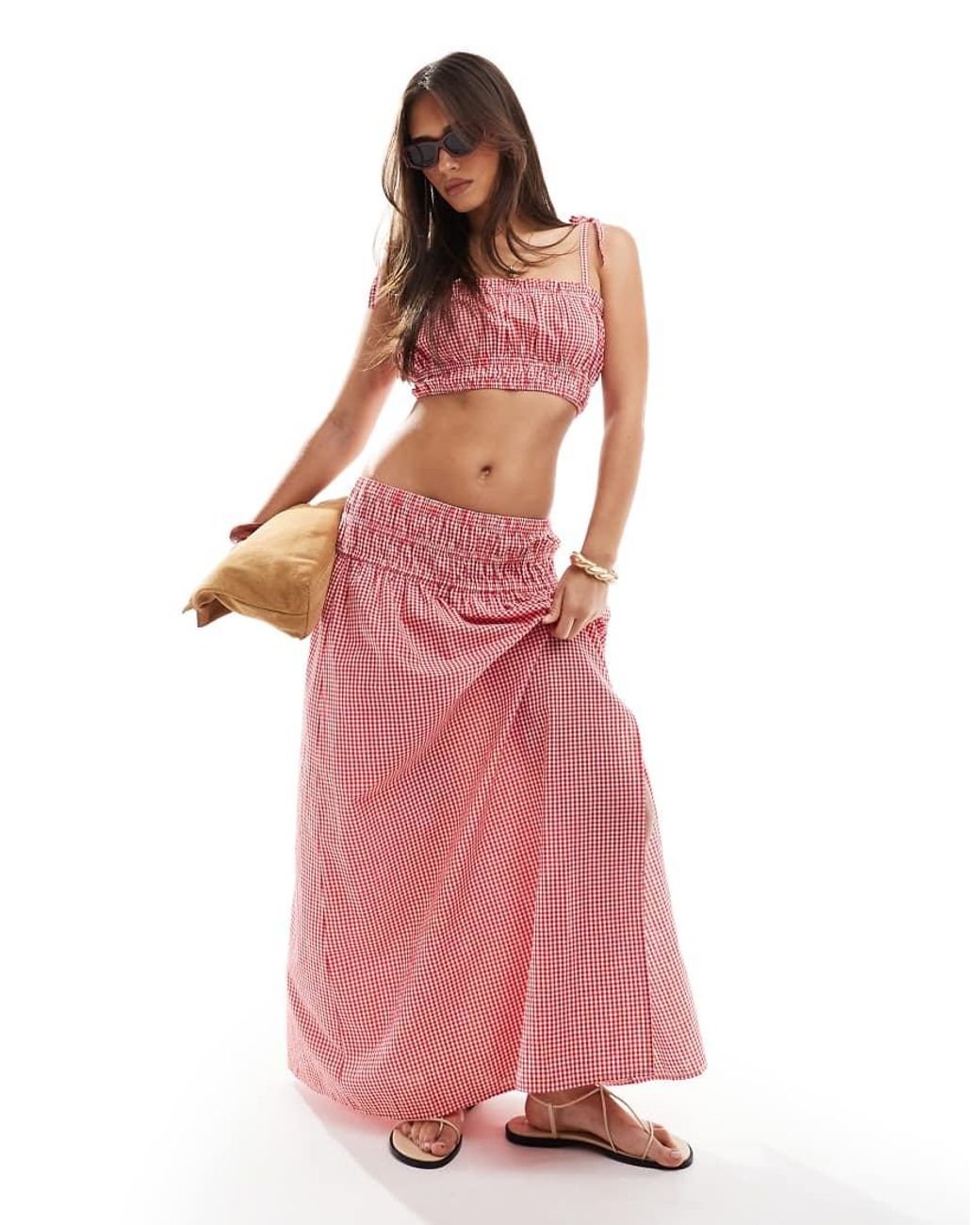 New Look Co-Ord Shirred Crop Cami