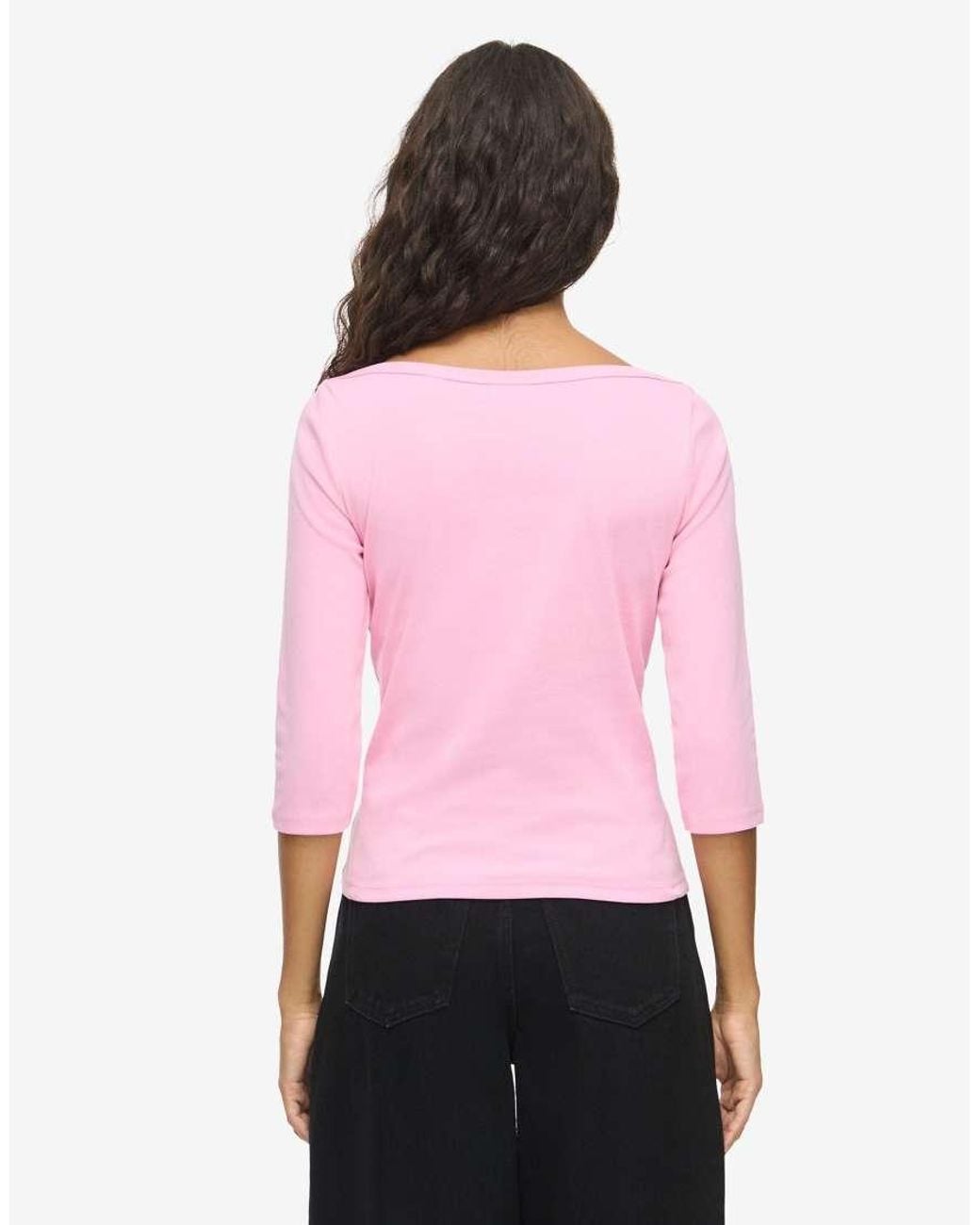 Noisy May Pink 3/4 Sleeved Blouse