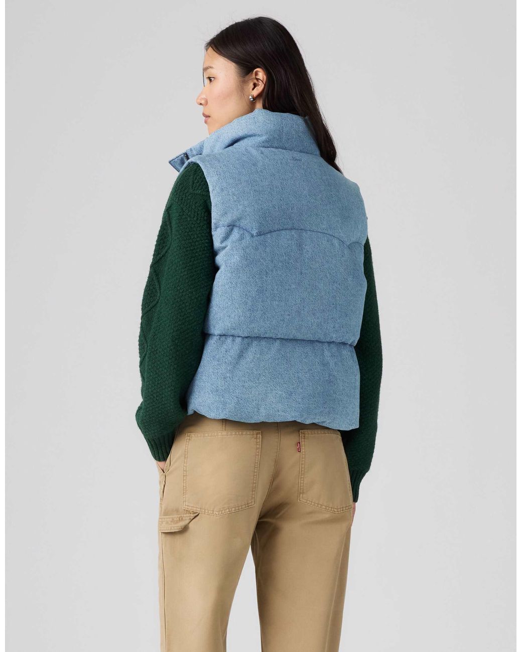 Levi's Blue Tate bubble-weste