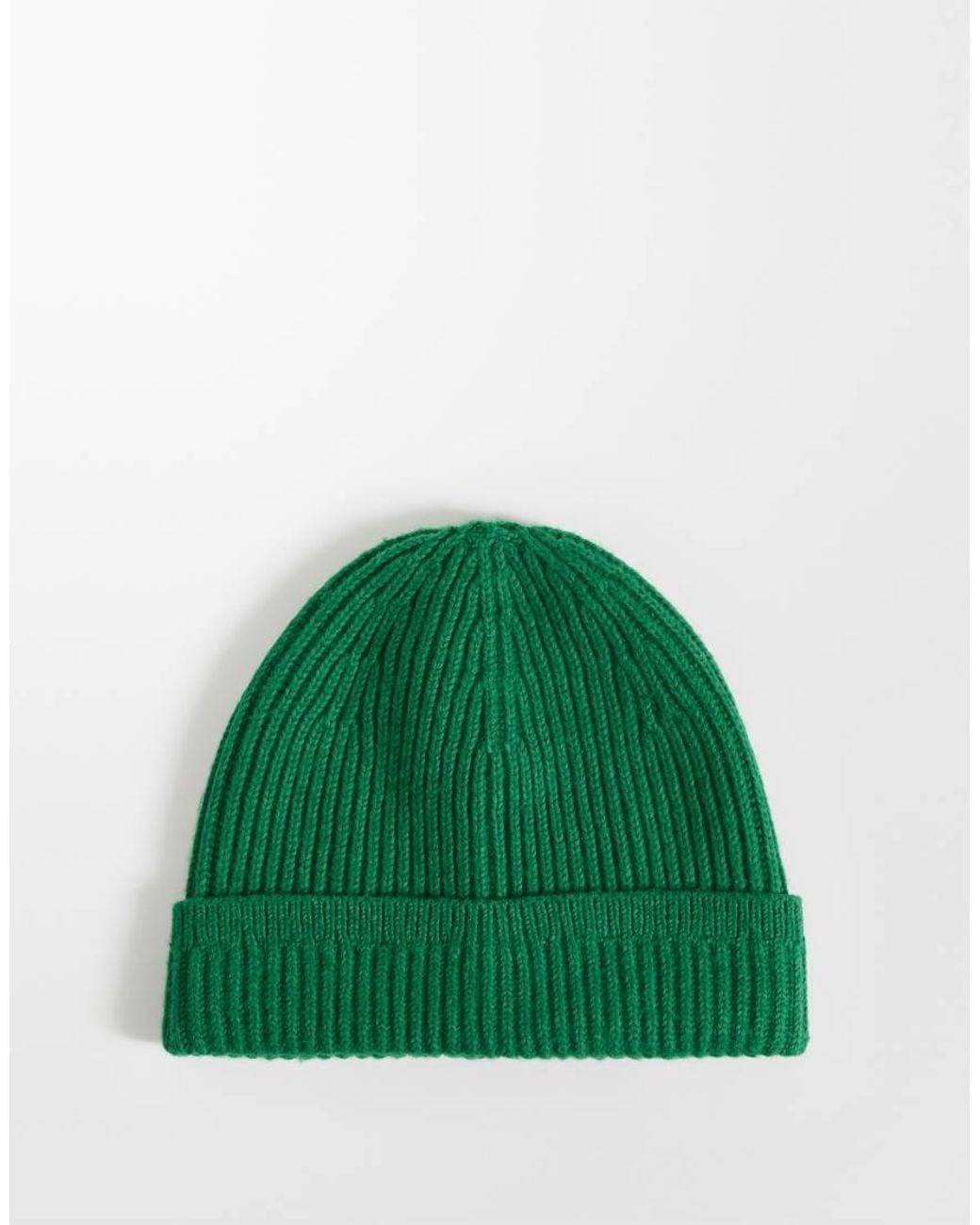 Abercrombie & Fitch Green Knitted Ribbed Beanie for men
