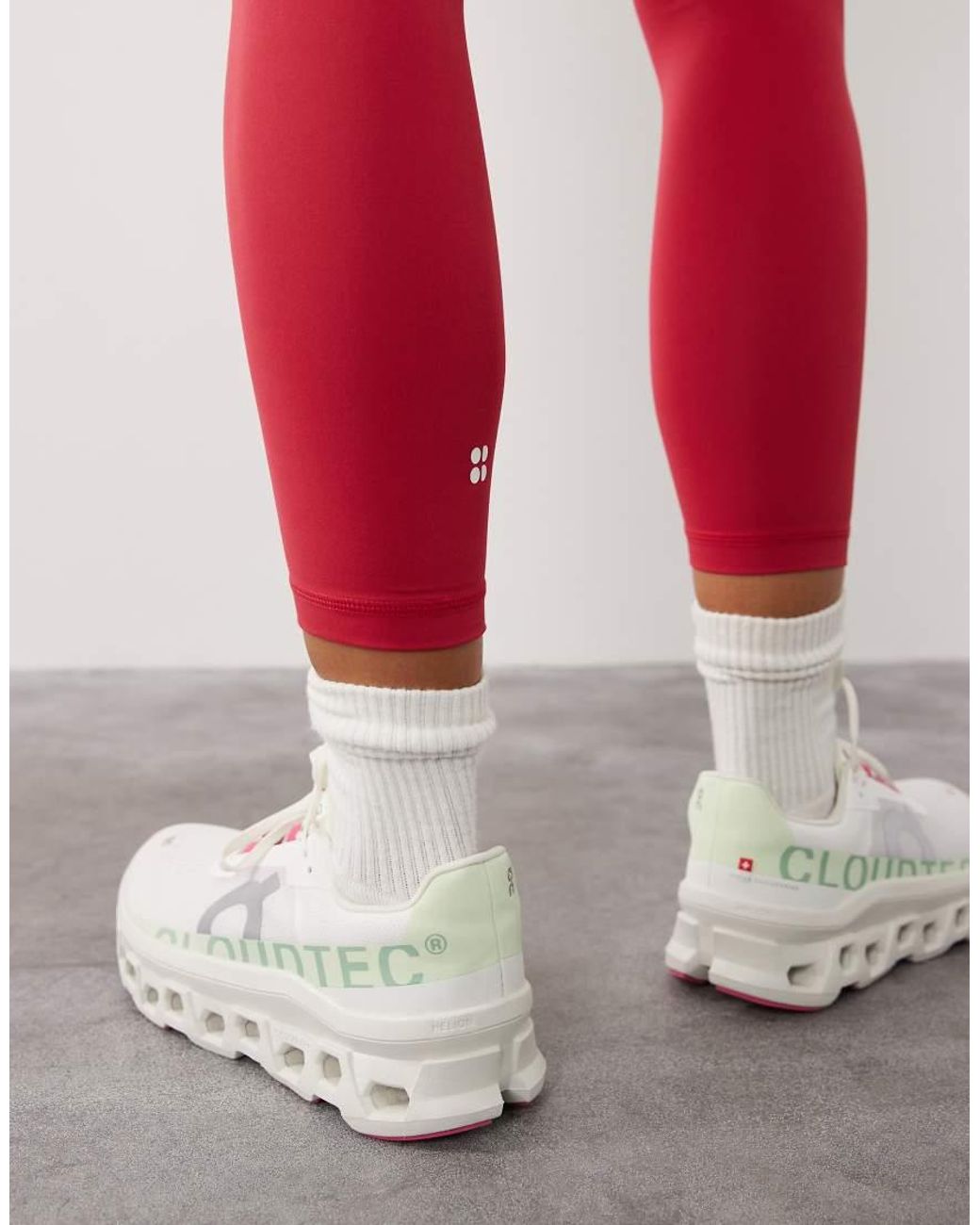 Sweaty Betty Red All Day 7/8 Wrap Waist Leggings