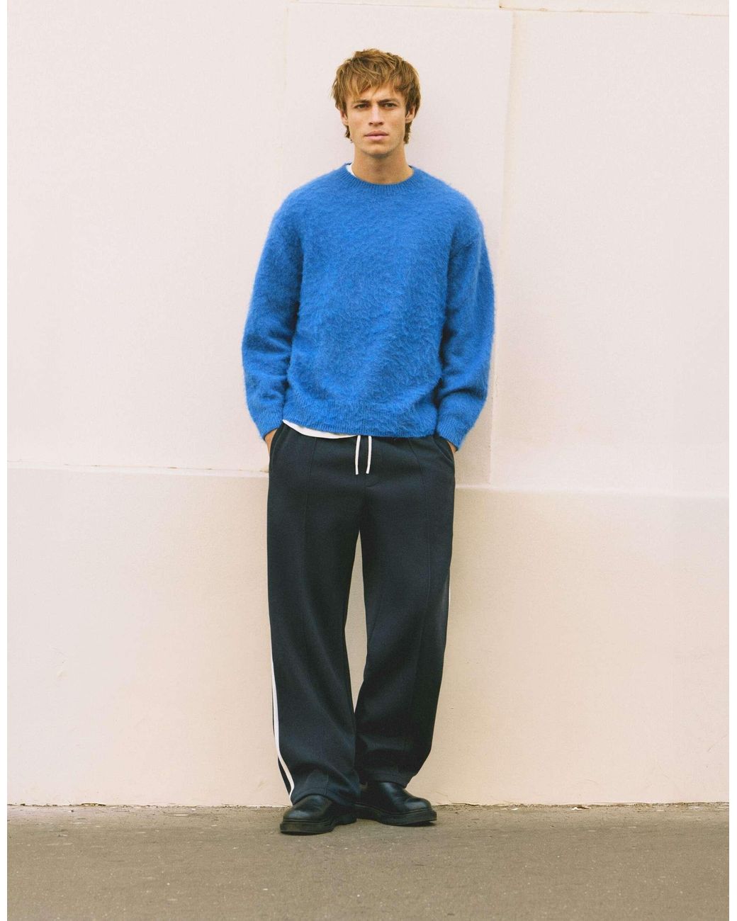 Pull&Bear Weicher pullover in Blue für Herren
