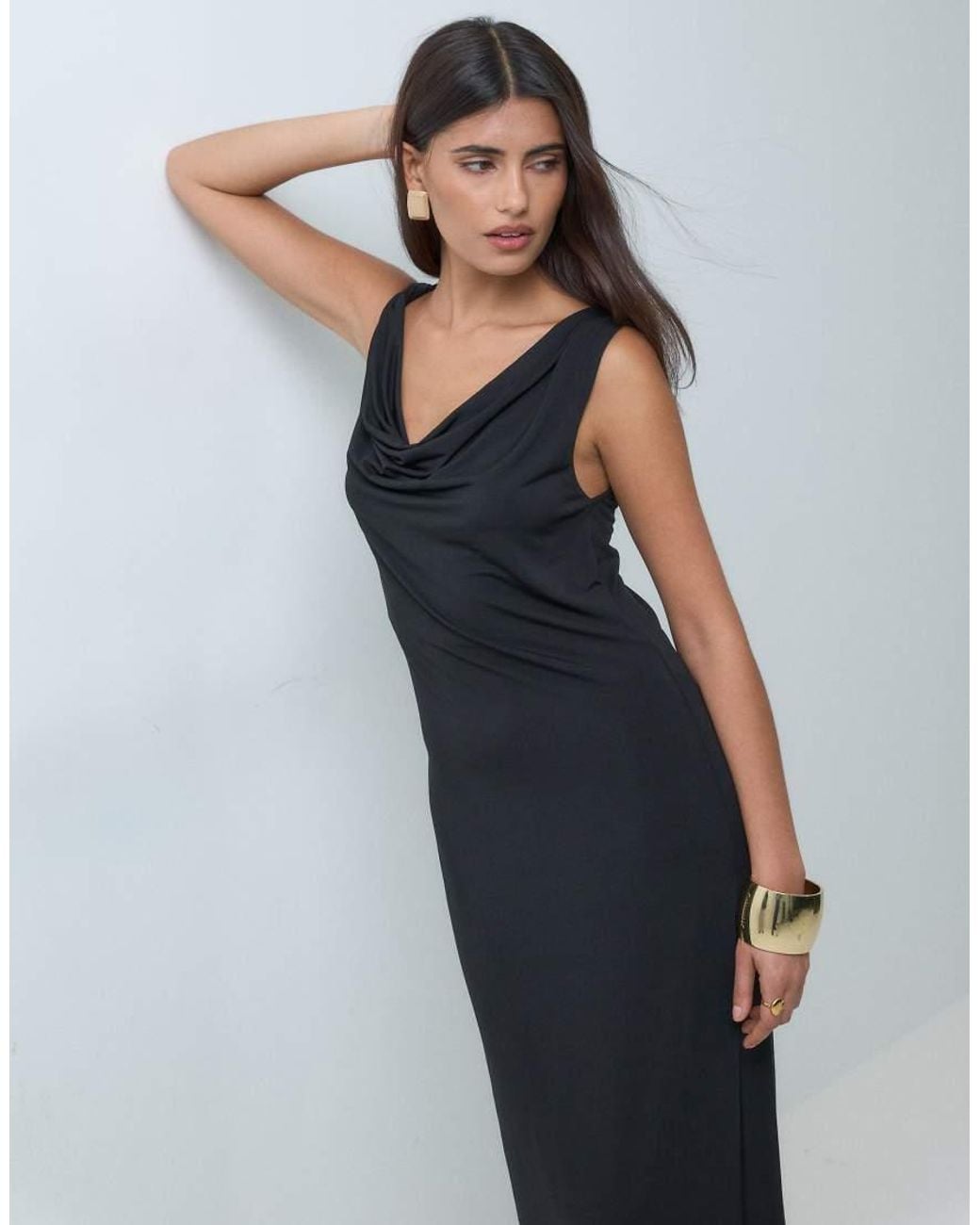 Vero Moda Blue Sleeveless Twist Detail Maxi Dress