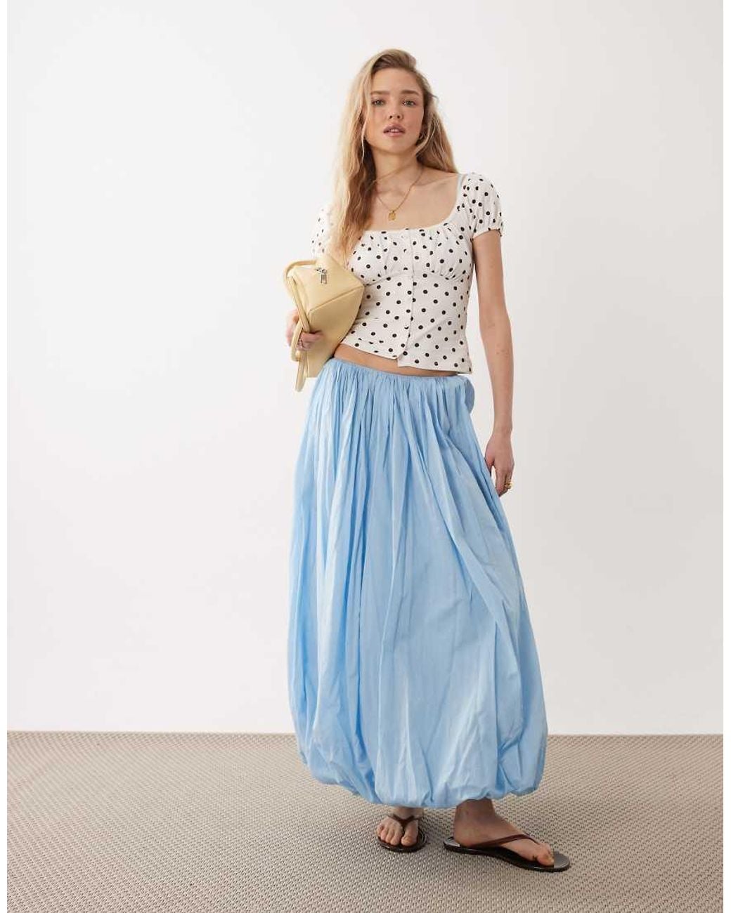 Miss Selfridge Multicolor Button-detail Milkmaid Top