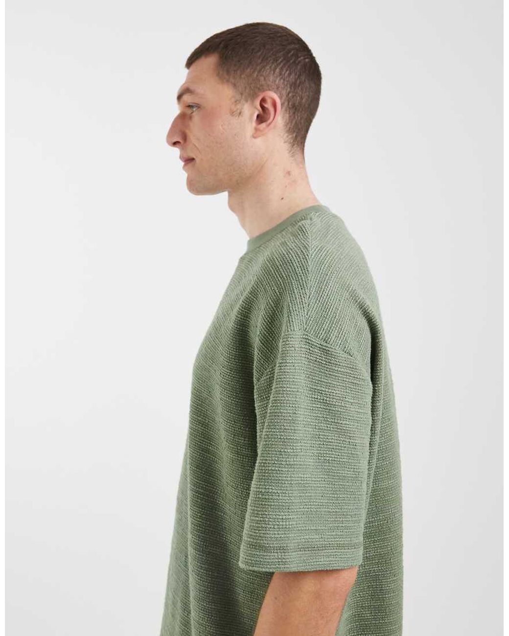 ASOS Green Boxy Oversized T-shirt for men