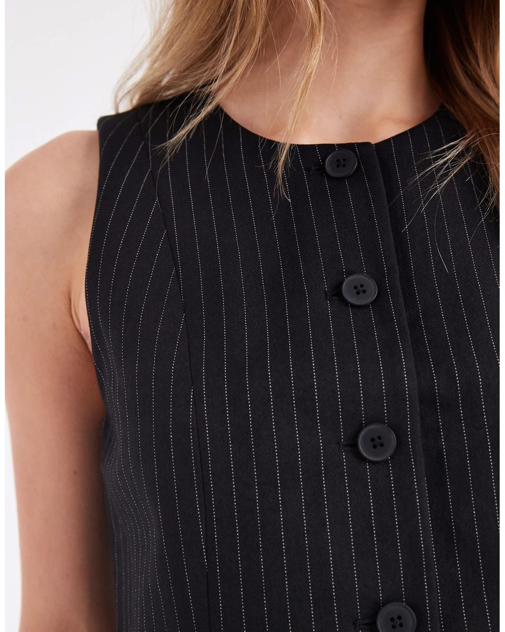 ONLY Black High Neck Vest