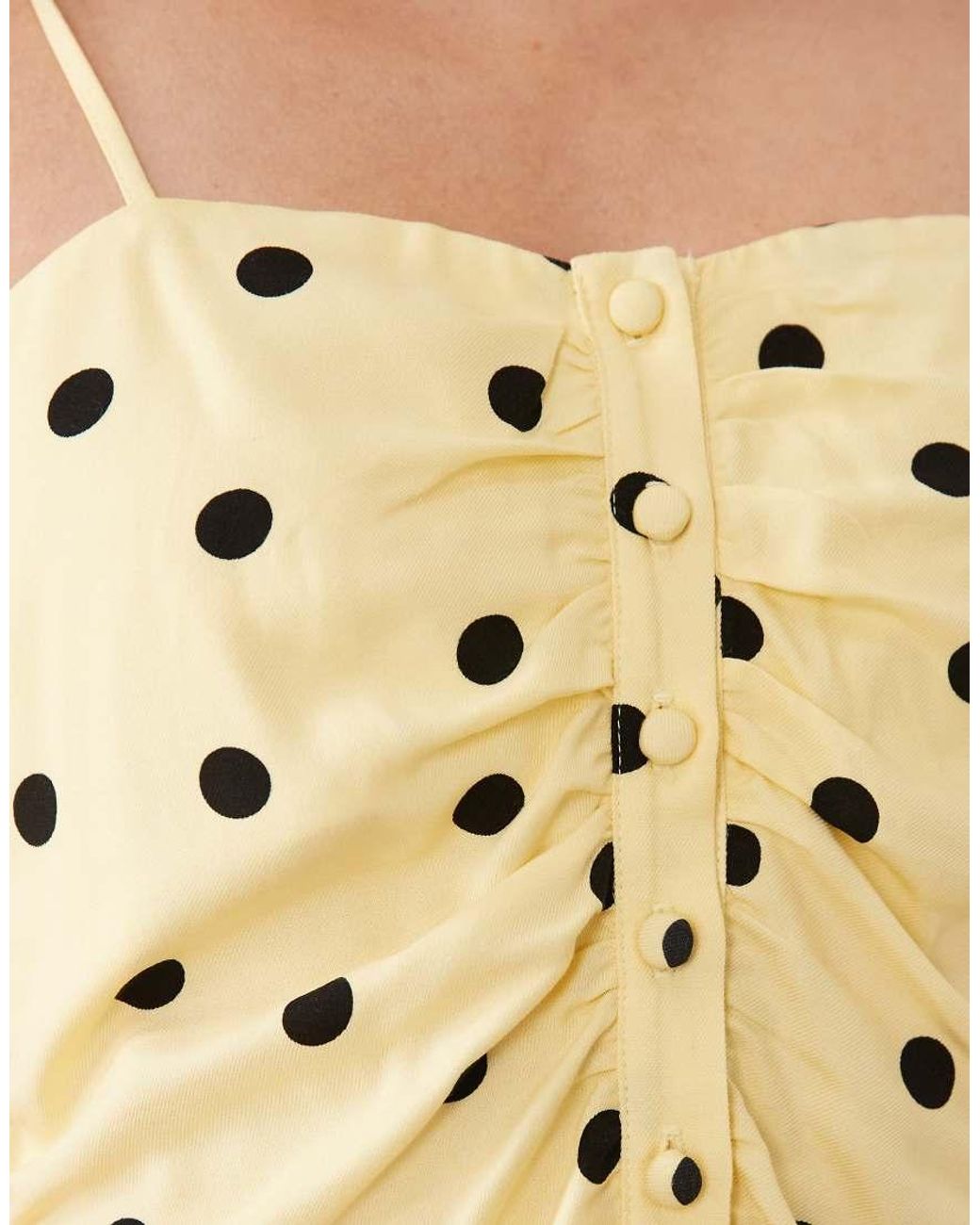 Nobody's Child Natural Cerys Ruched Detail Cami Mini Dress