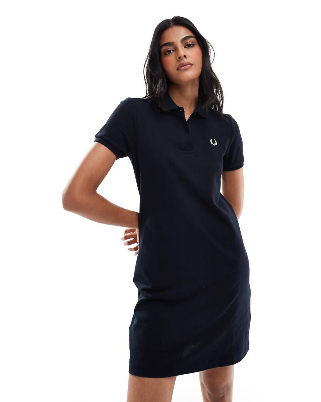Fred Perry Polo Shirt Dress in Blue Lyst UK