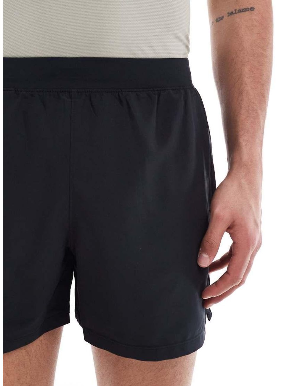 Under Armour Blue Launch 5 Inch Shorts for men
