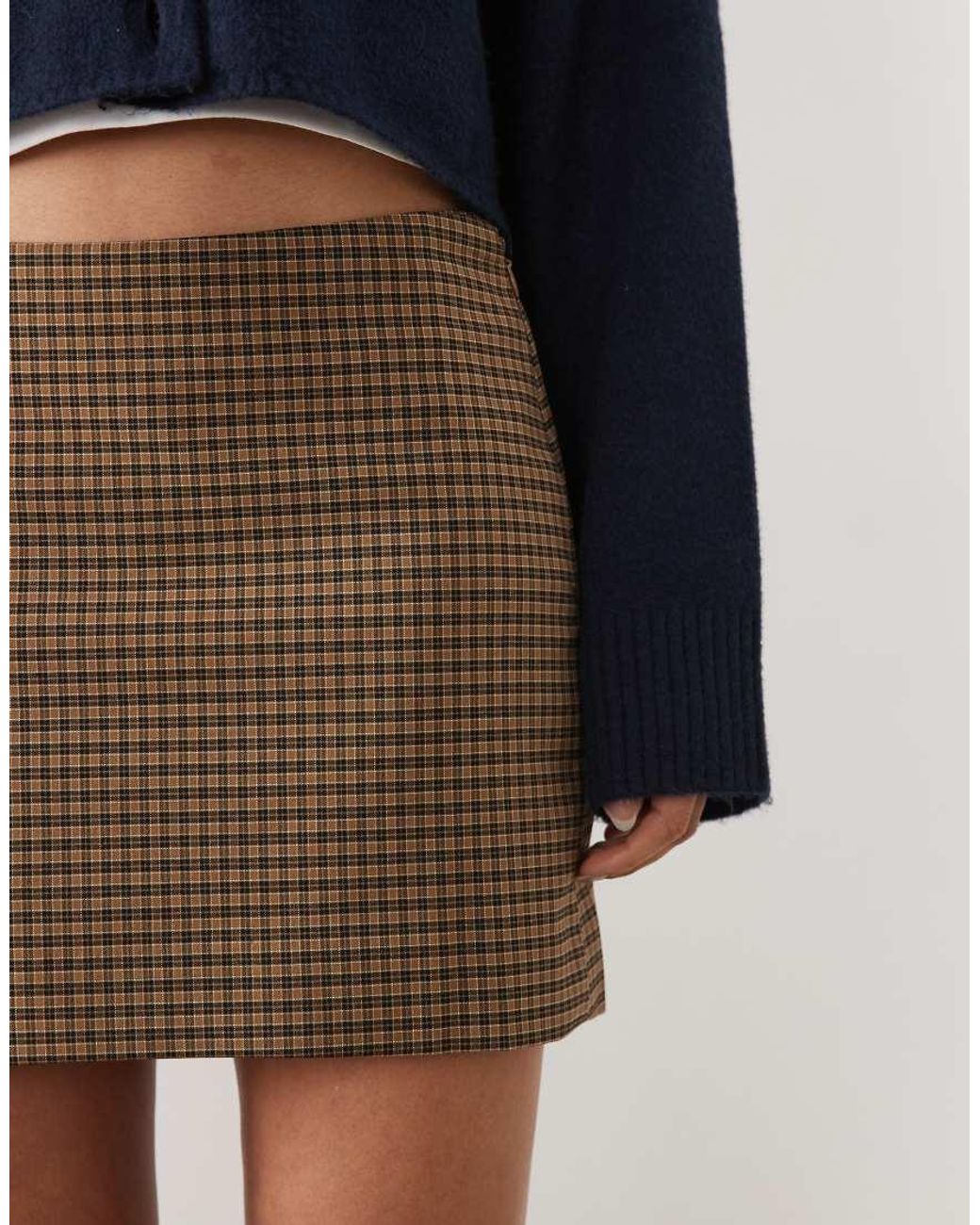 Mango Natural Mini Skirt
