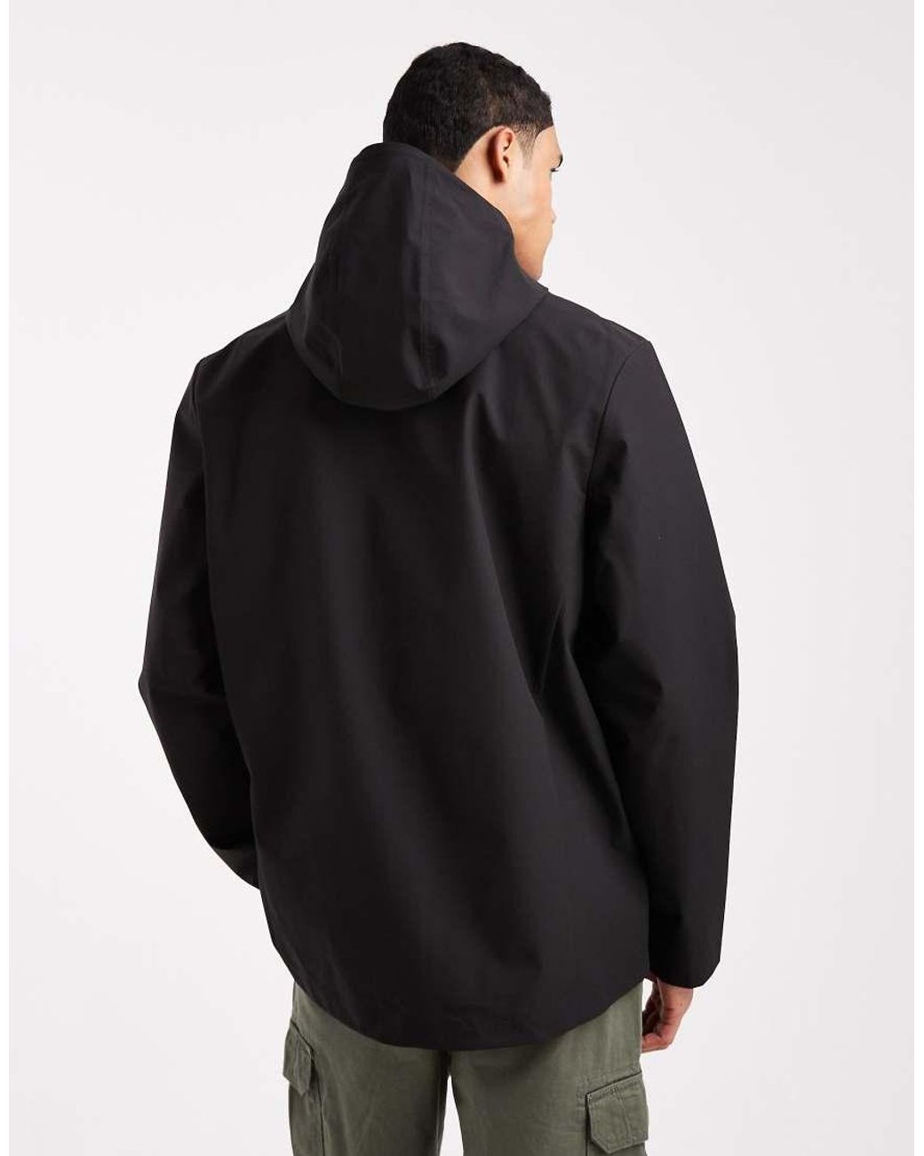 Farah Black Rhodes Hooded Jacket for men