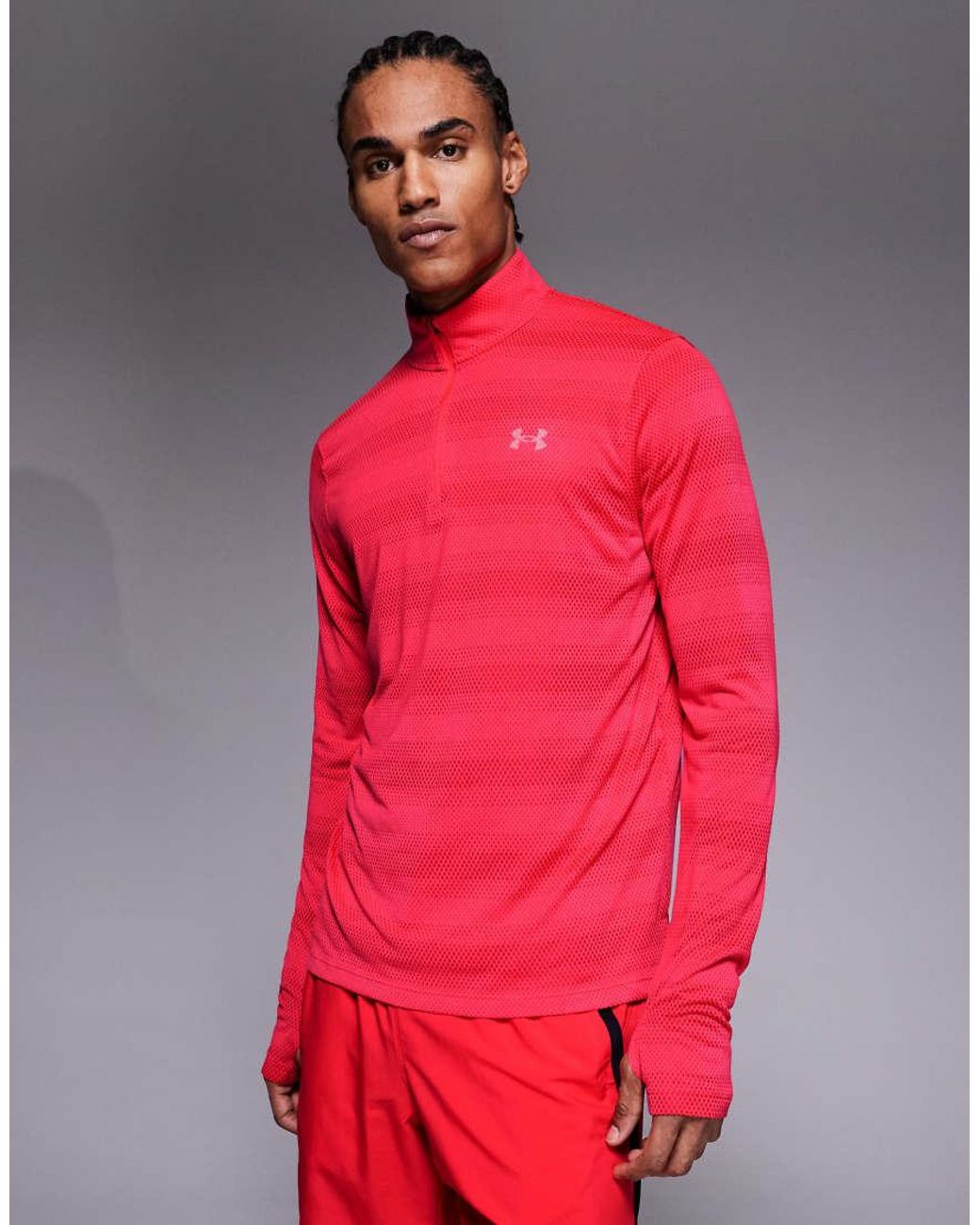 Under Armour Red Velociti 1/4 Zip Top for men