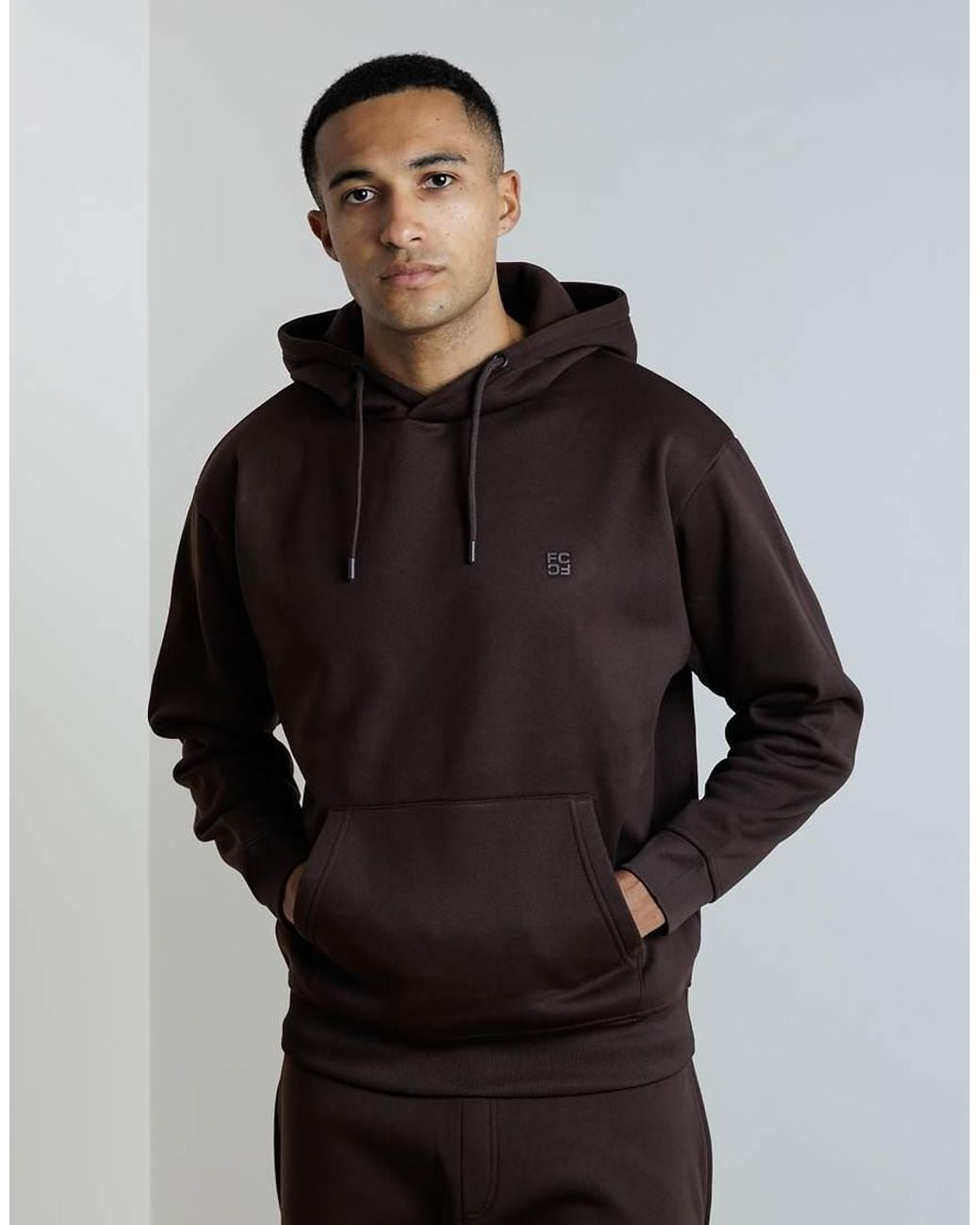 French Connection Black Hoody And Jogger Tracksuit Co-Ord for men