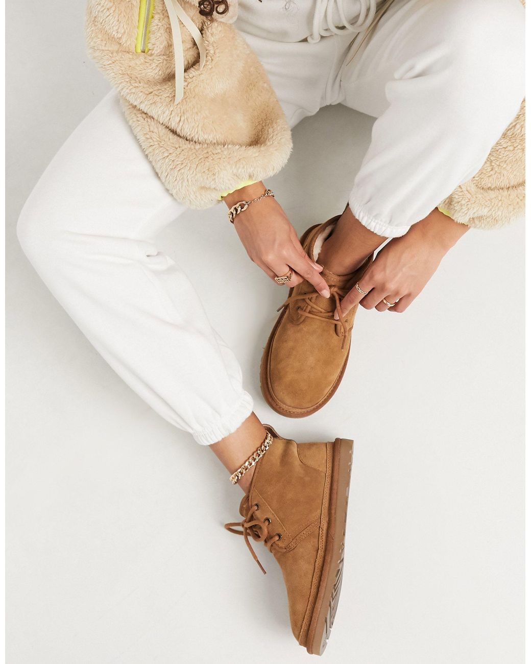 Botines con cordones en color neumel UGG de Ante de color Marrón | Lyst