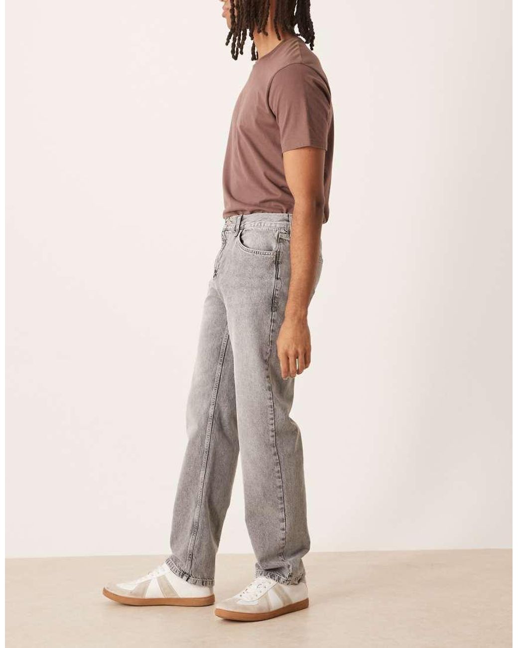 ASOS Natural Straight Leg Jeans for men