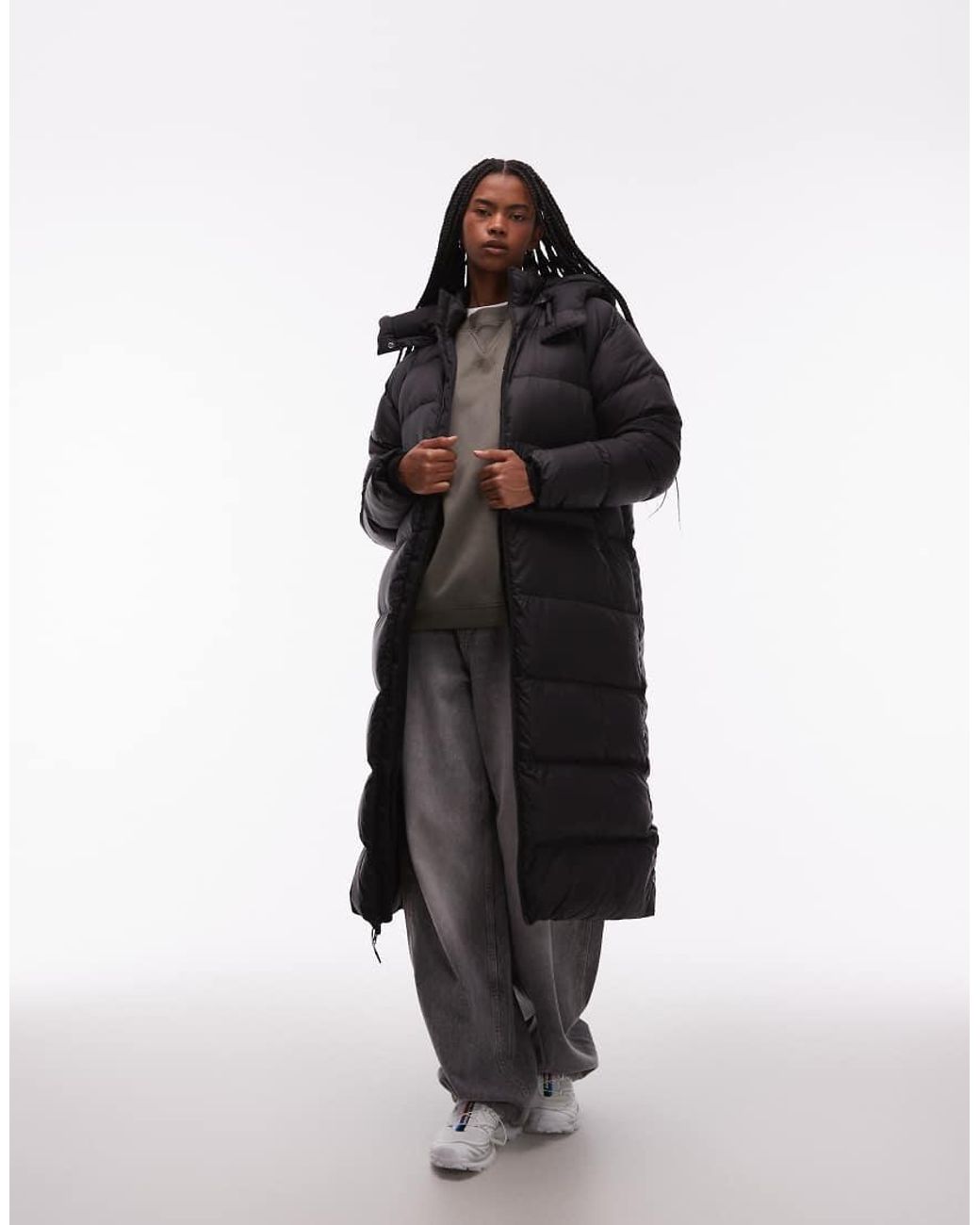The North Face Black Hydrenalite City Long Down Hooded Parka