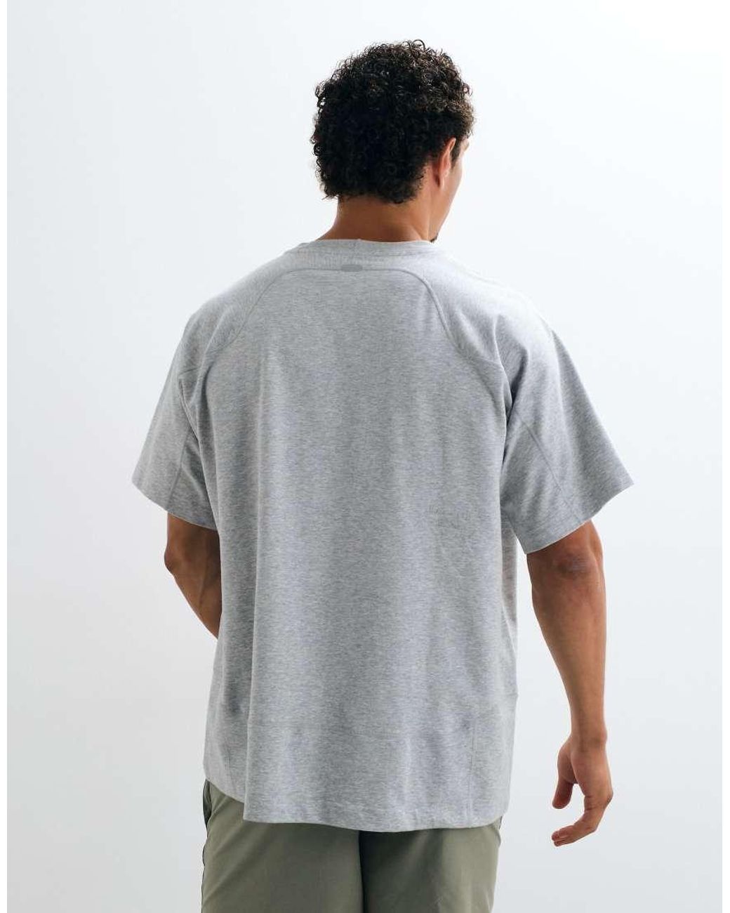 Nike Gray Nac Dri-Fit Oversized Short Sleeve Top for men