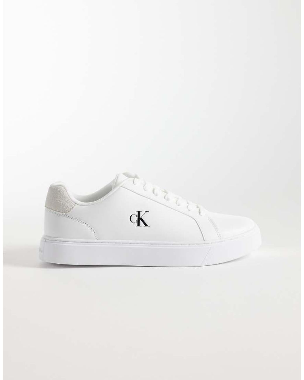 Calvin Klein White Classic Cupsole Trainers for men