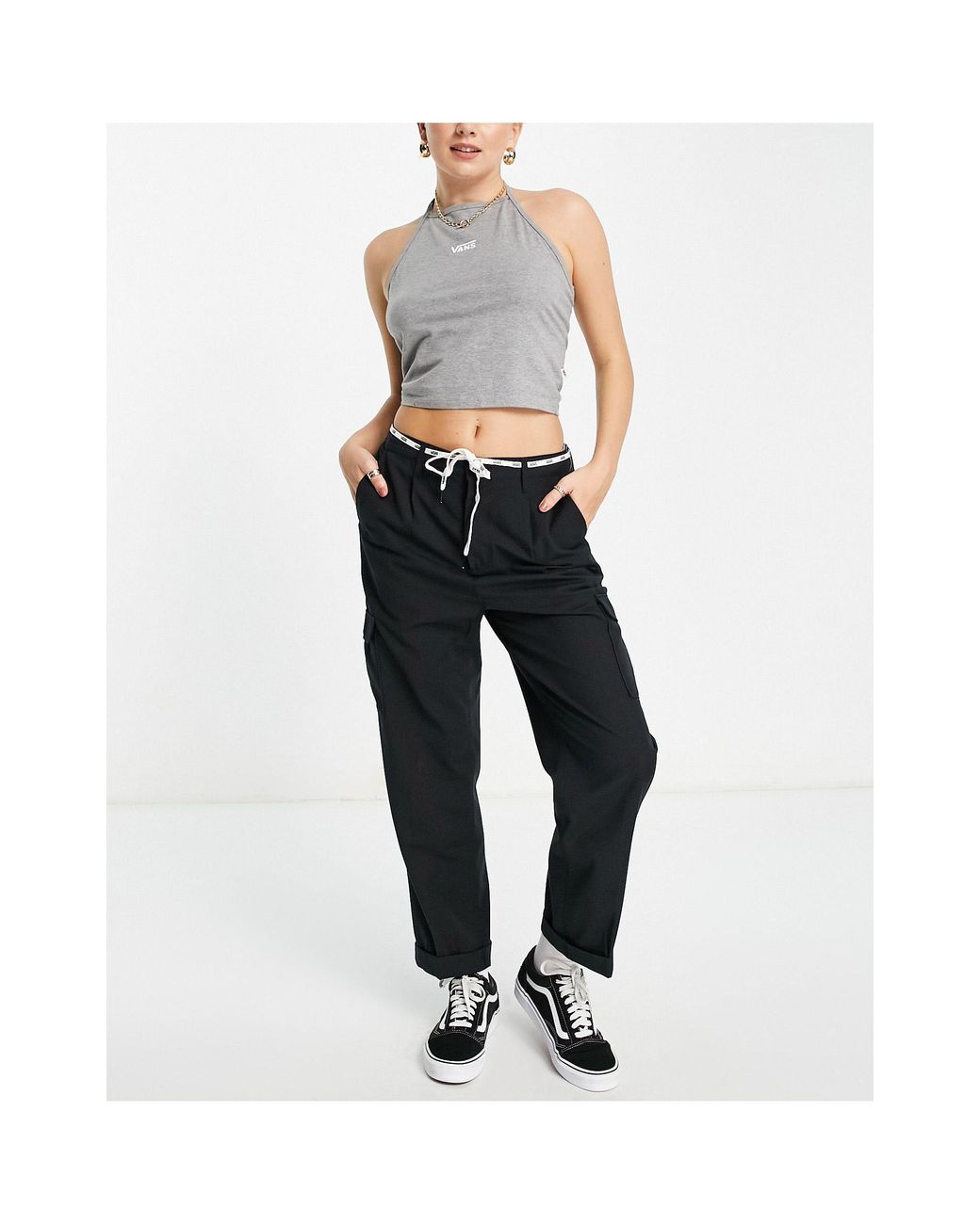 Pantaloni vans sales neri