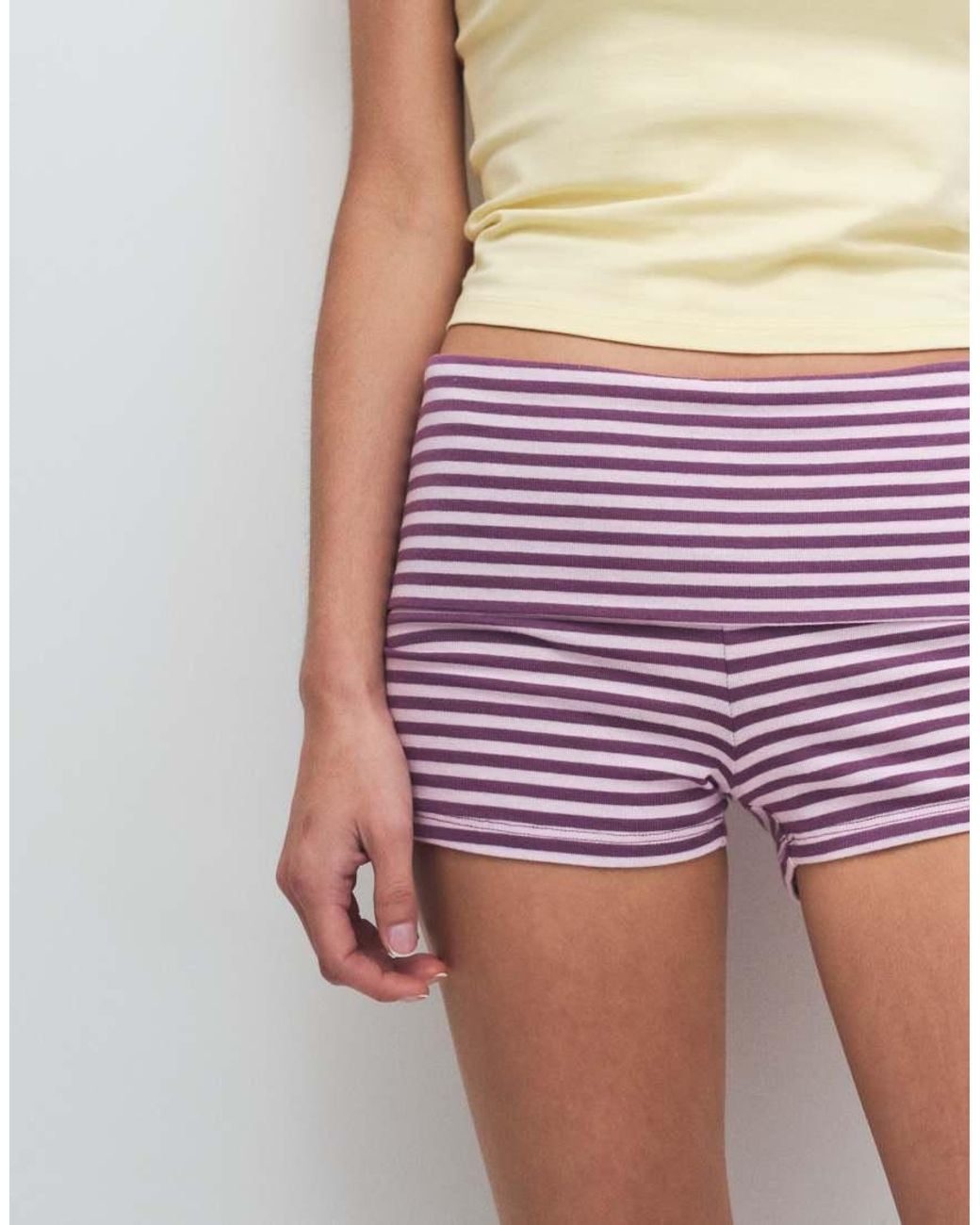 Cotton On Purple Hallie Foldover Mini Short