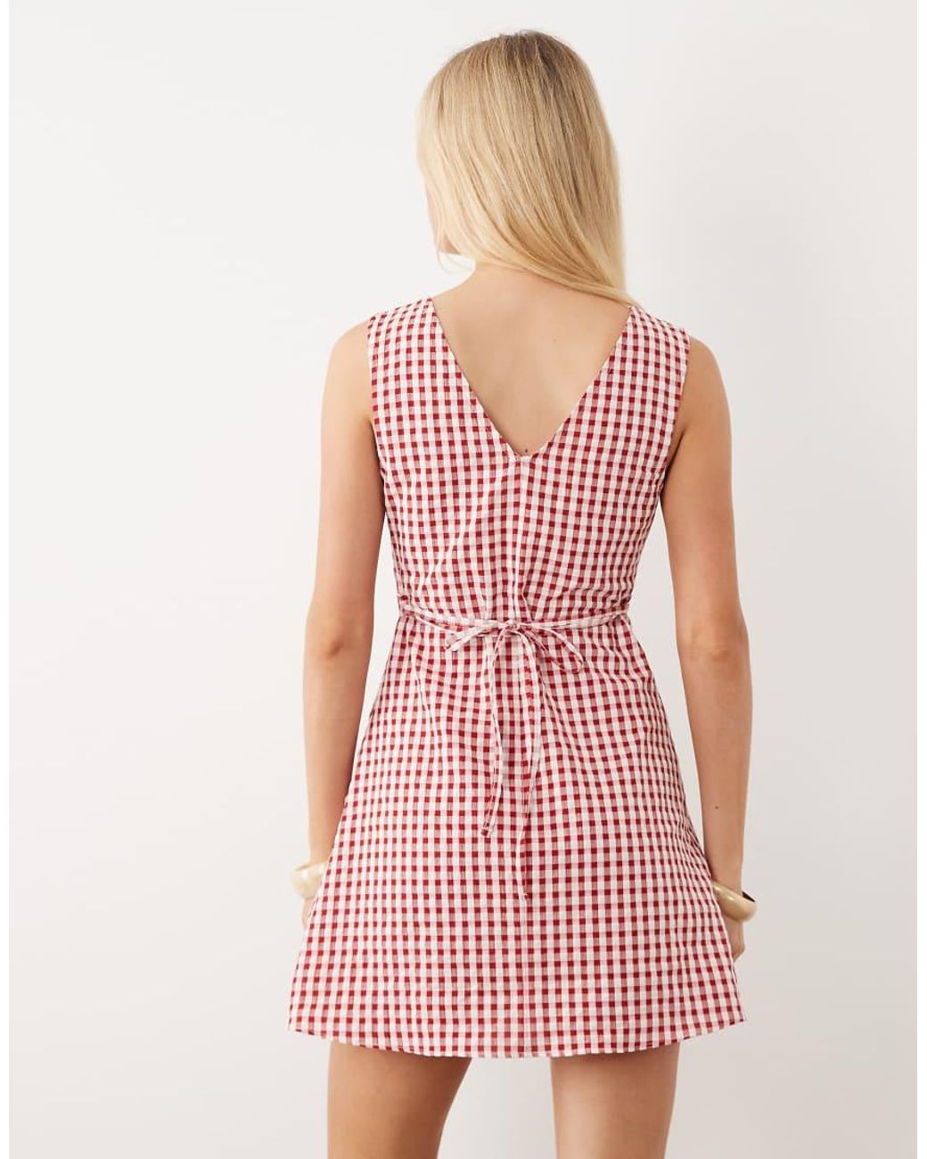 ASOS Pink V Neck Mini Dress