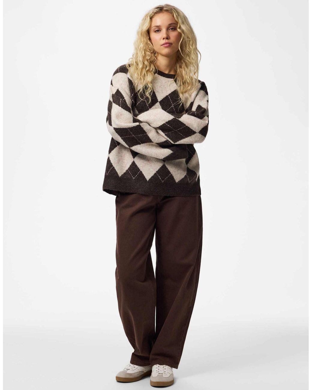Pieces Black Strickpullover