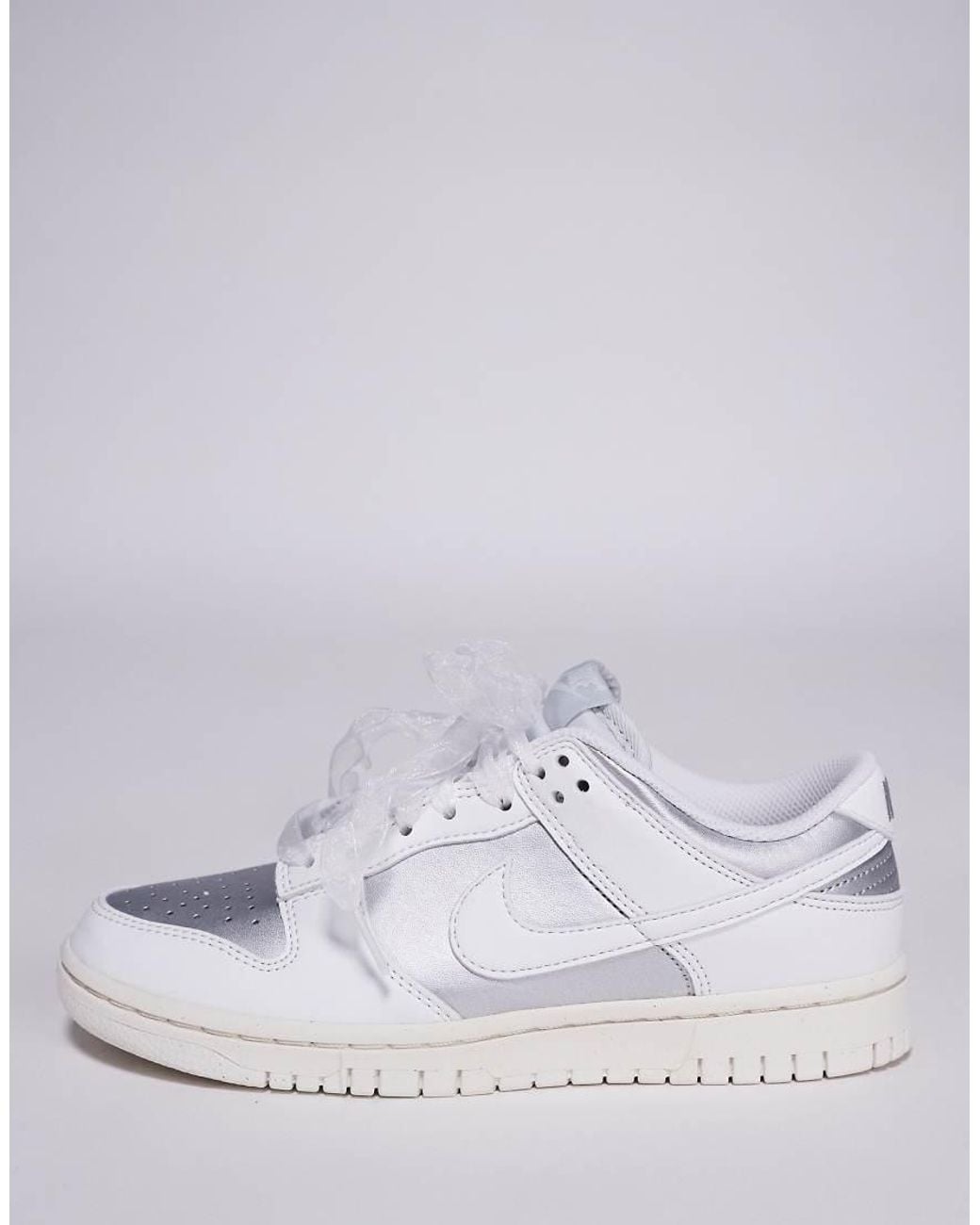 nike dunk low essential trainers in white