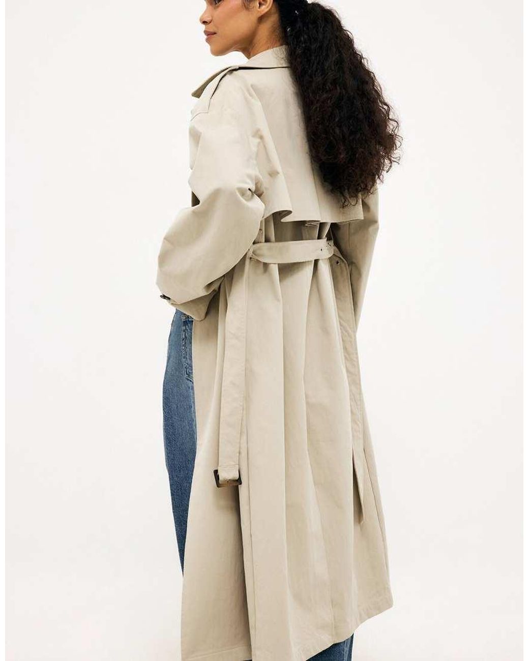 NA-KD Natural Classic Trenchcoat