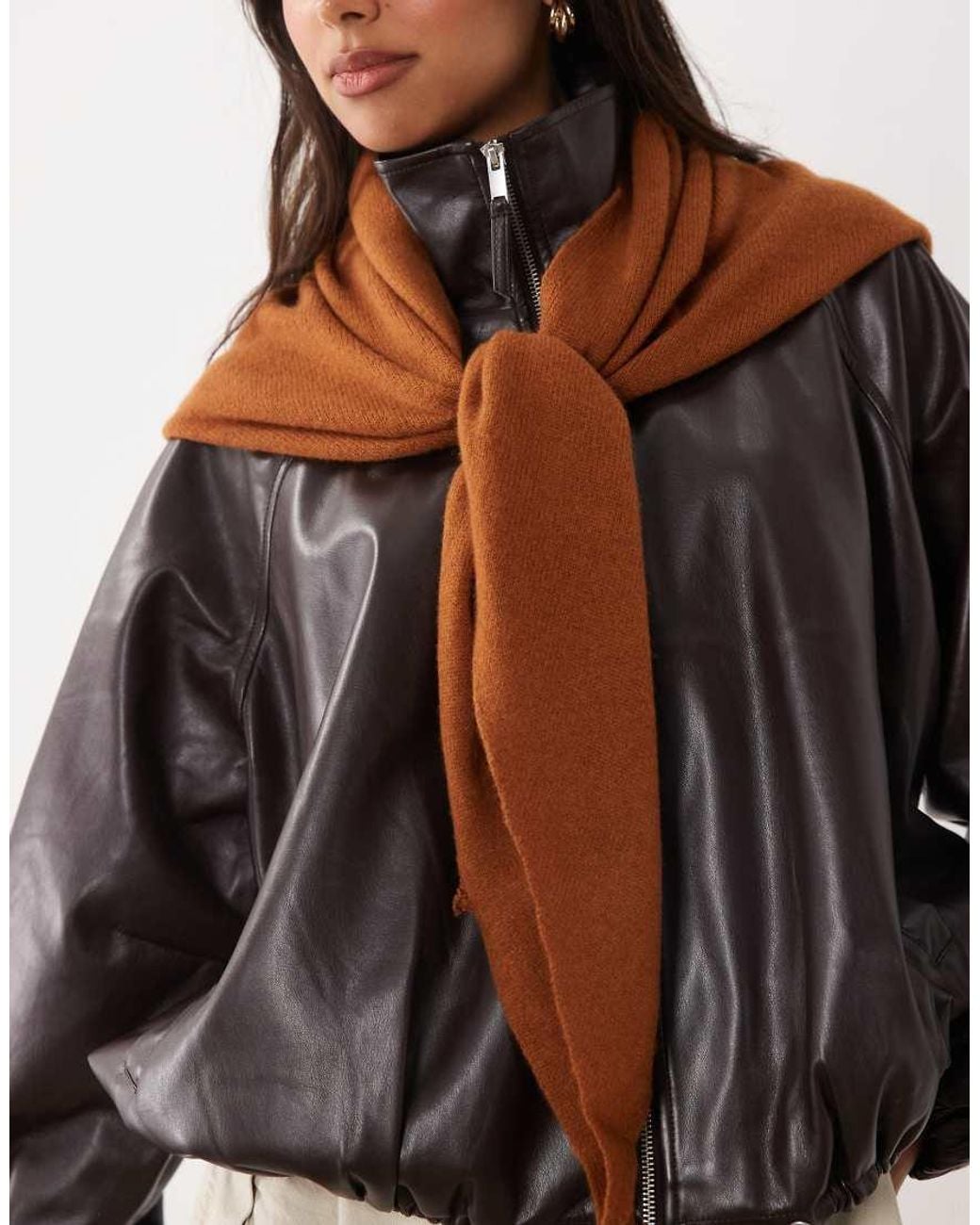 ASOS Brown Wool Extra Large Triangle Scarf