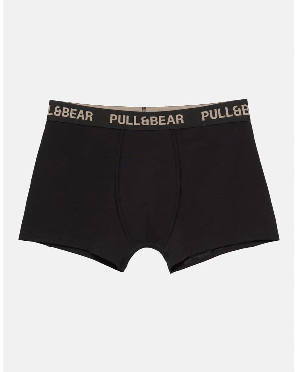 Pull&Bear Black 3-pack Of Boxers for men