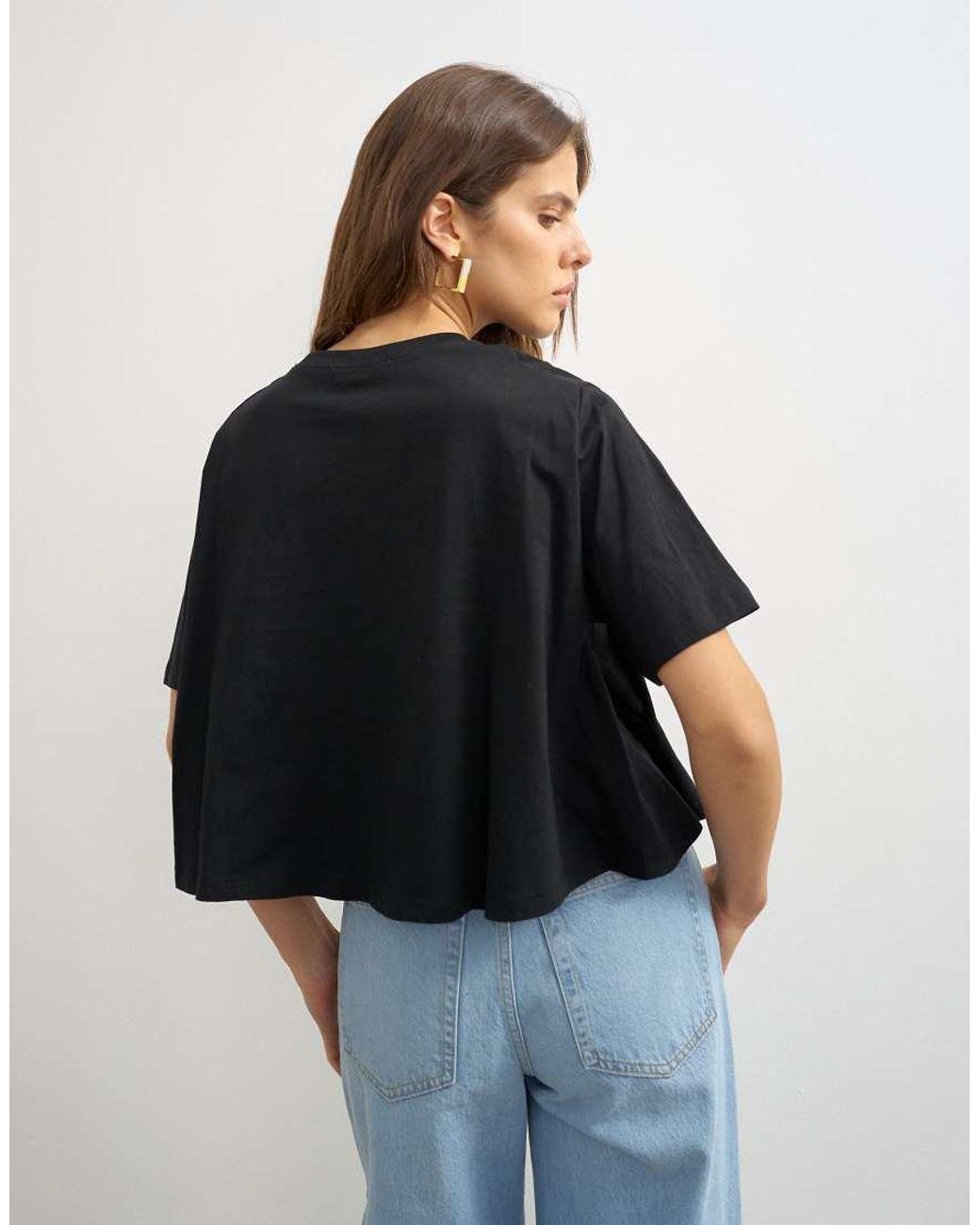 TOPSHOP Blue Trapeze Tee