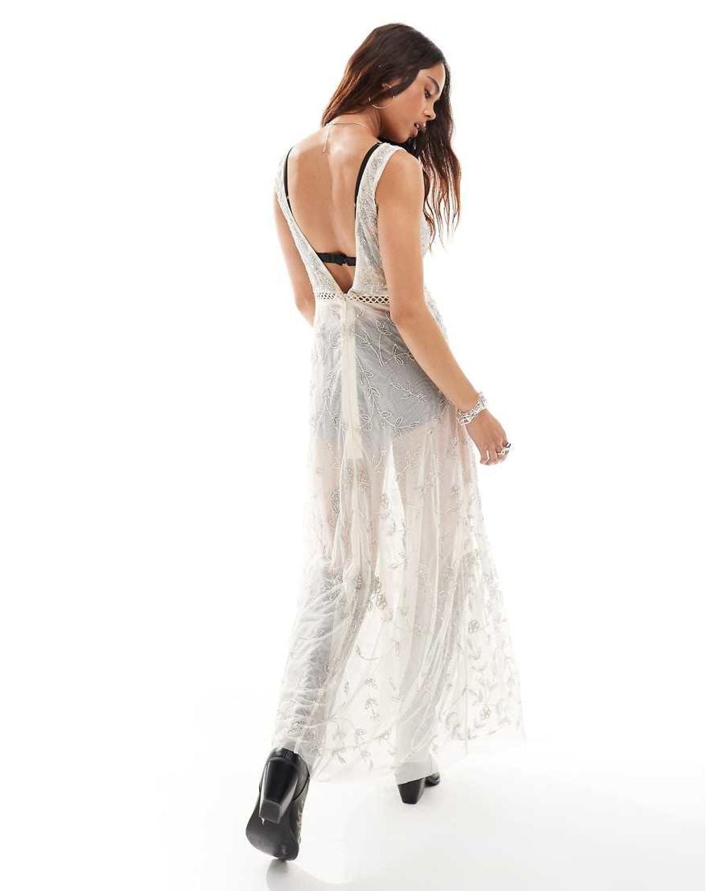 Rave Outfit Womens Clothing White Mesh Dress Festival Mura Boutique Dresses  Sheer Nwt Mura Boutique Festival Dress Poshmark