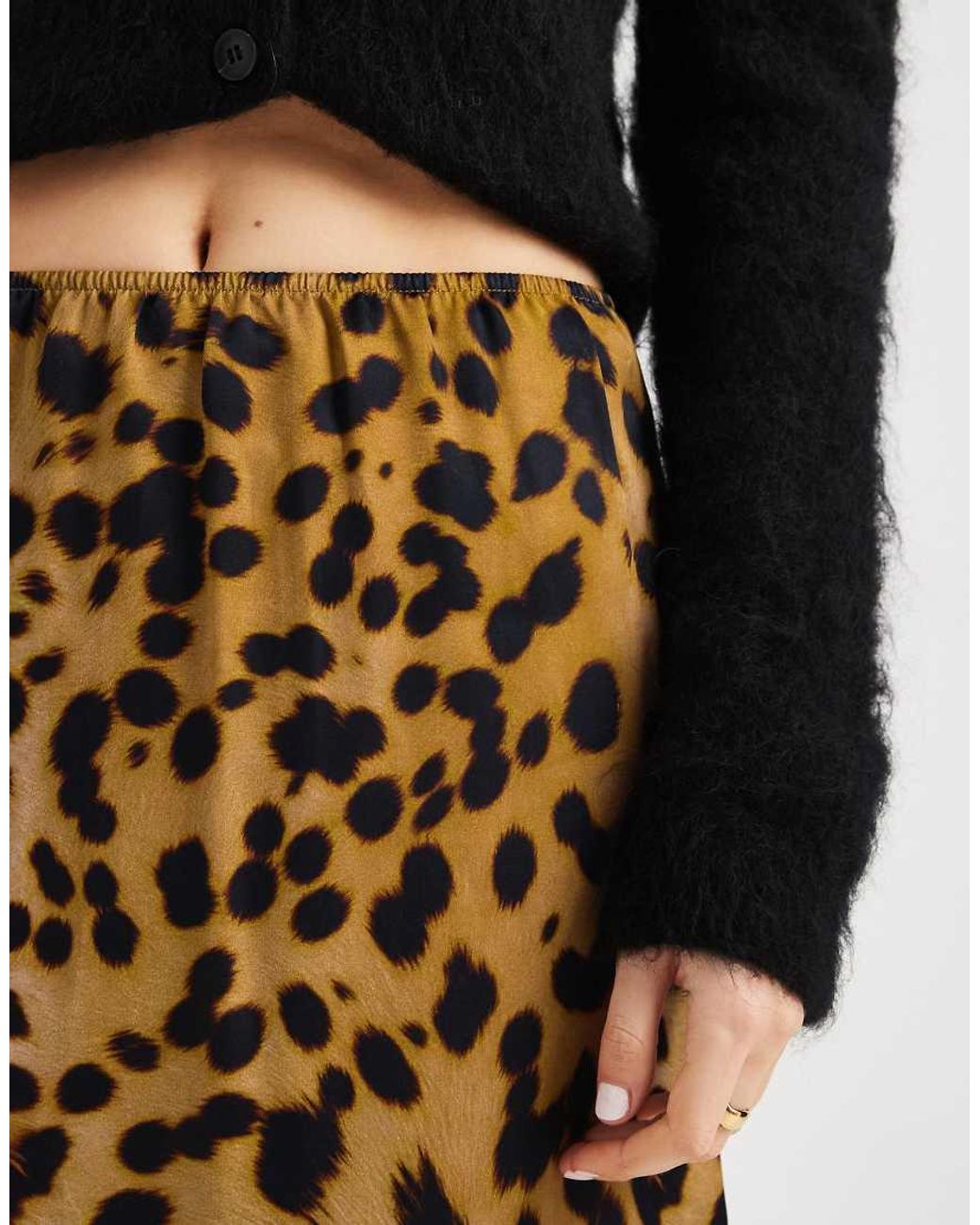 ASOS Black Lace Trim Mini Skirt