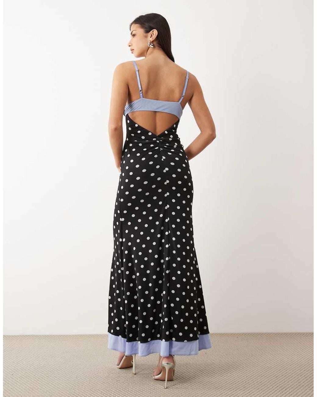 ASOS White Mesh Cami Maxi Dress