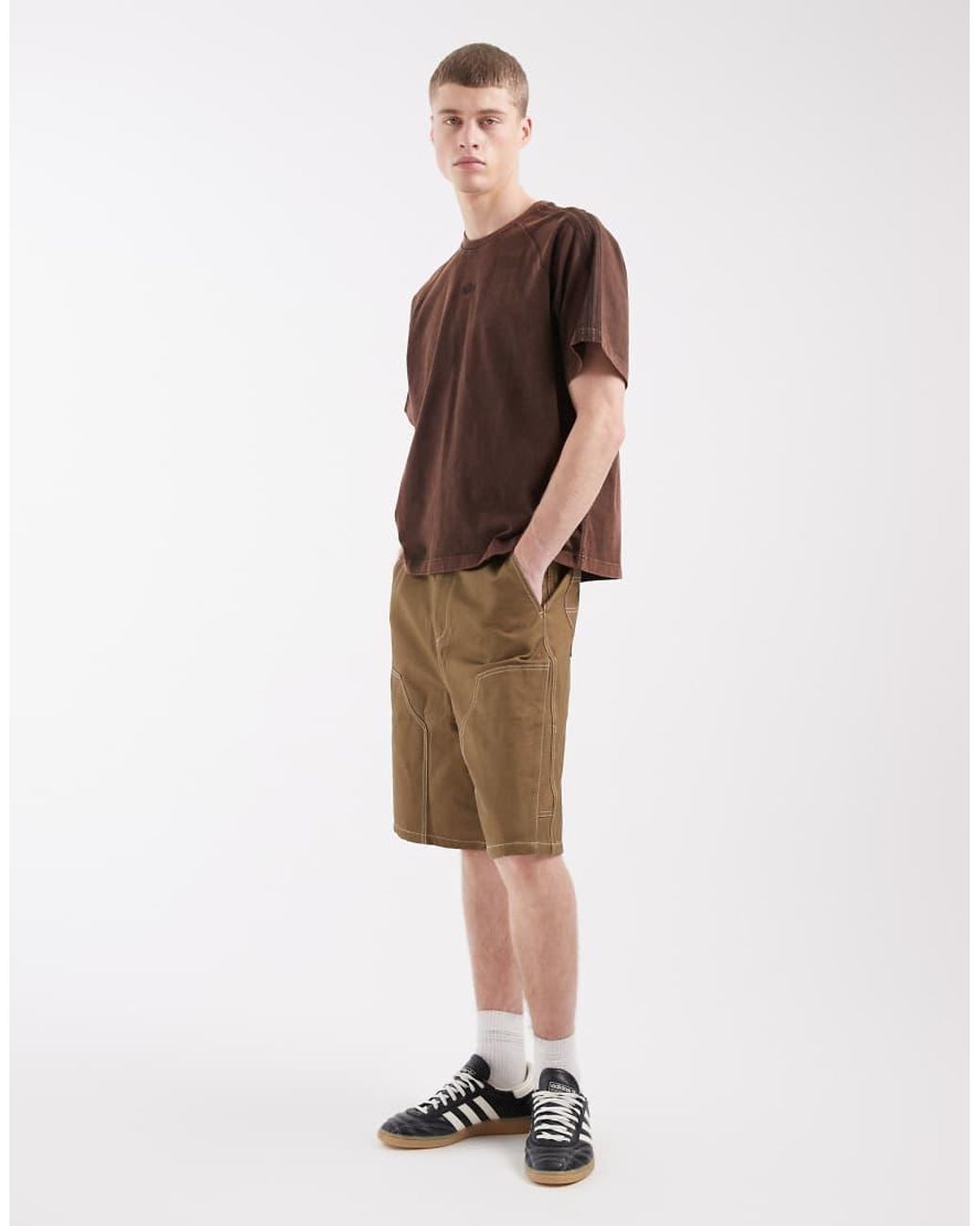 Adidas Originals Brown Premium Essentials T-Shirt for men