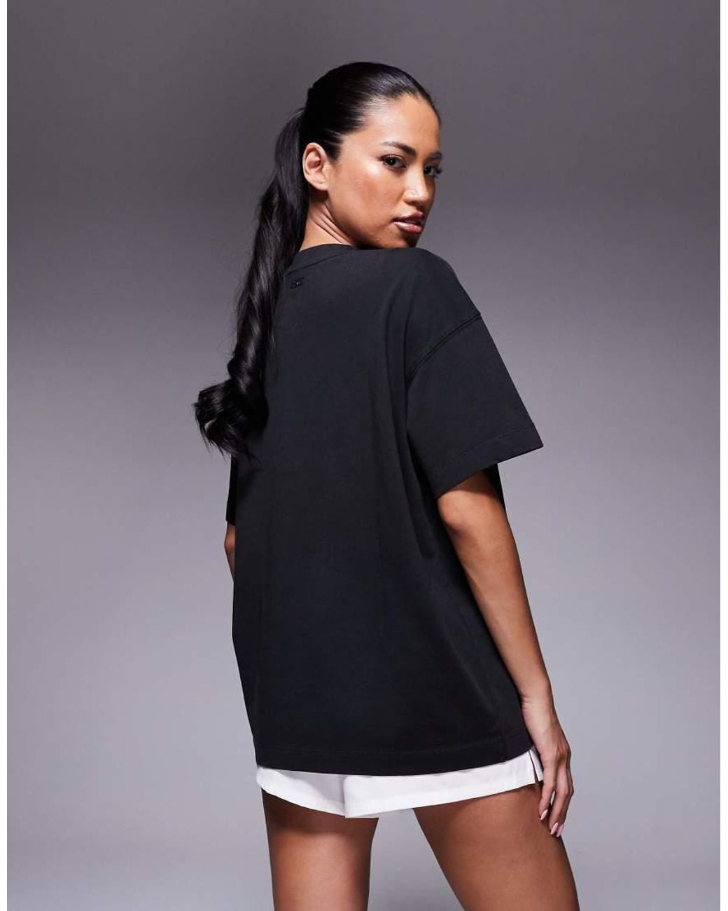 4505 Gray Icon Heavyweight Cotton Oversized T-Shirt With Quick Dry Finish