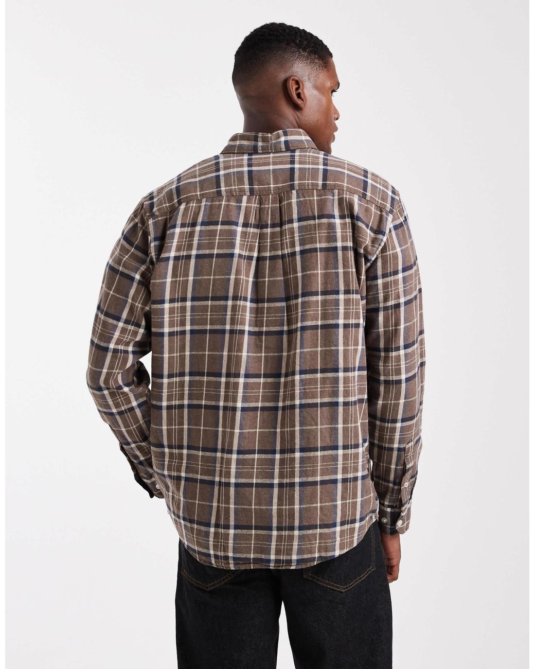 Jack & Jones Brown Check Shirt for men