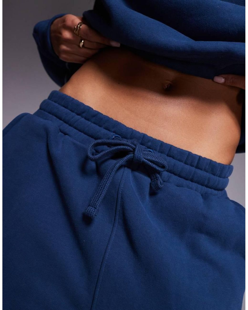 Good For Nothing Blue Contrast Stitch Relaxed Jogger