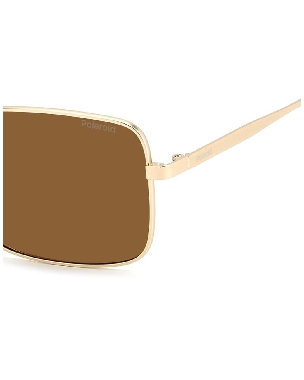 Polaroid Sunglasses Metallic Polaroid Rectangular Sunglasses With Polarised Lenses, Frame for men
