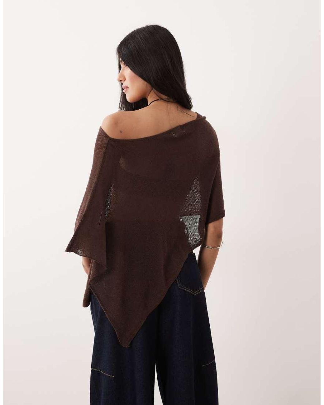 Cotton On Multicolor Sheer Knit Poncho