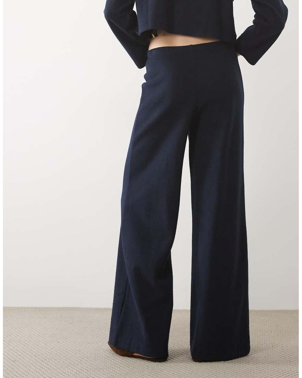 Miss Selfridge Blue Super Soft Trouser Set