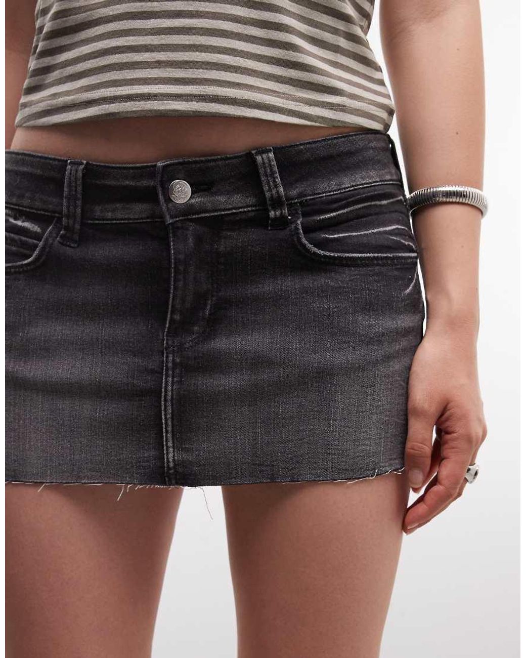 Cheap Monday Black Booty Bei Super Stretch Mini Skirt