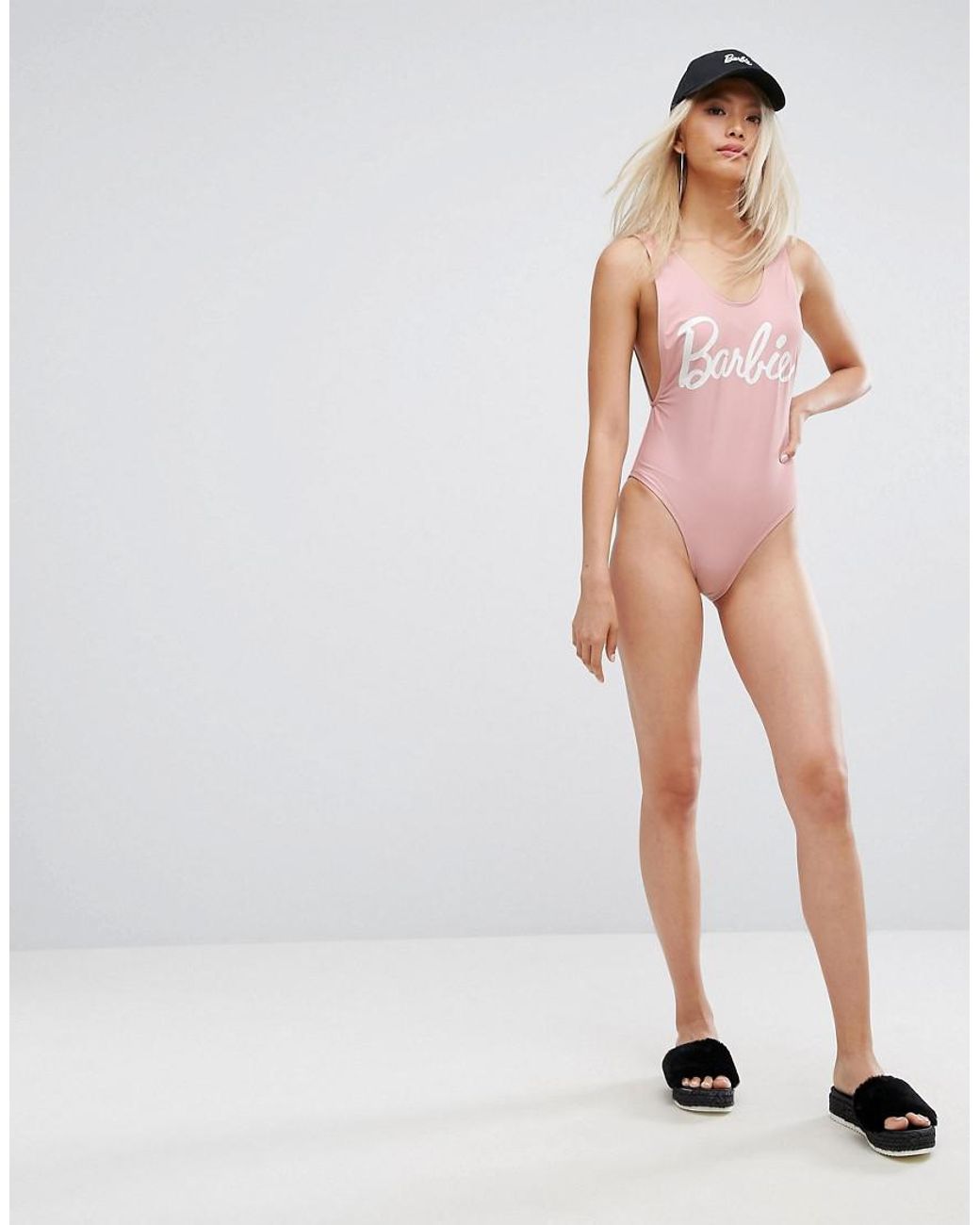 Missguided Barbie Swimsuit | Lyst
