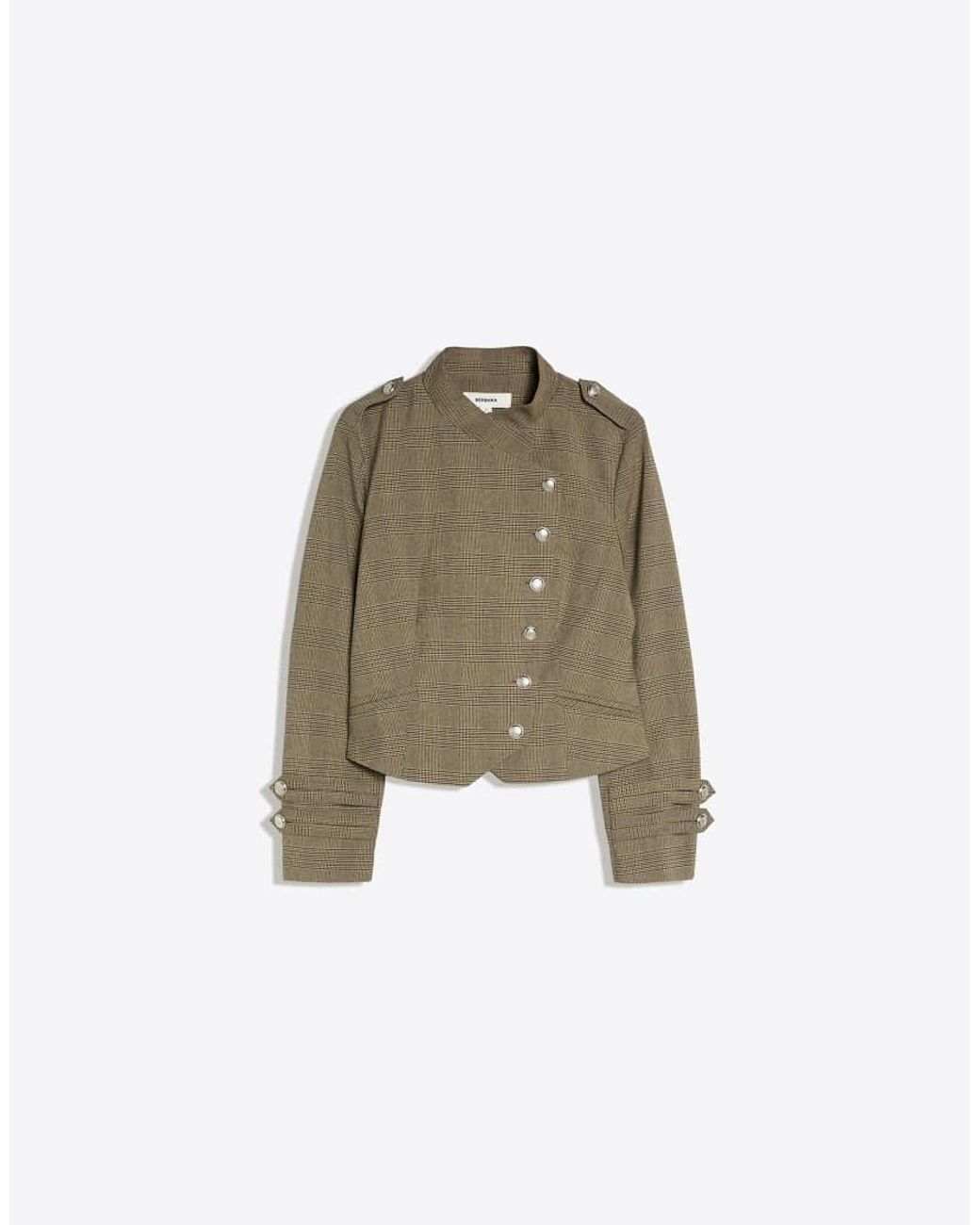Bershka White Double-Breasted Button Blazer