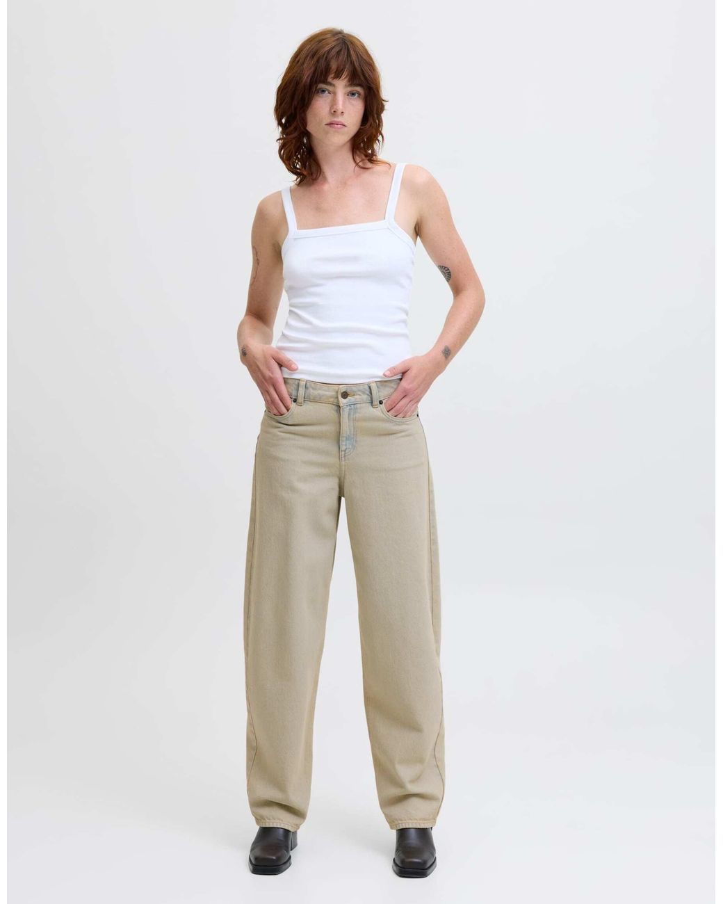 Jean ample - clair JJXX en coloris Natural