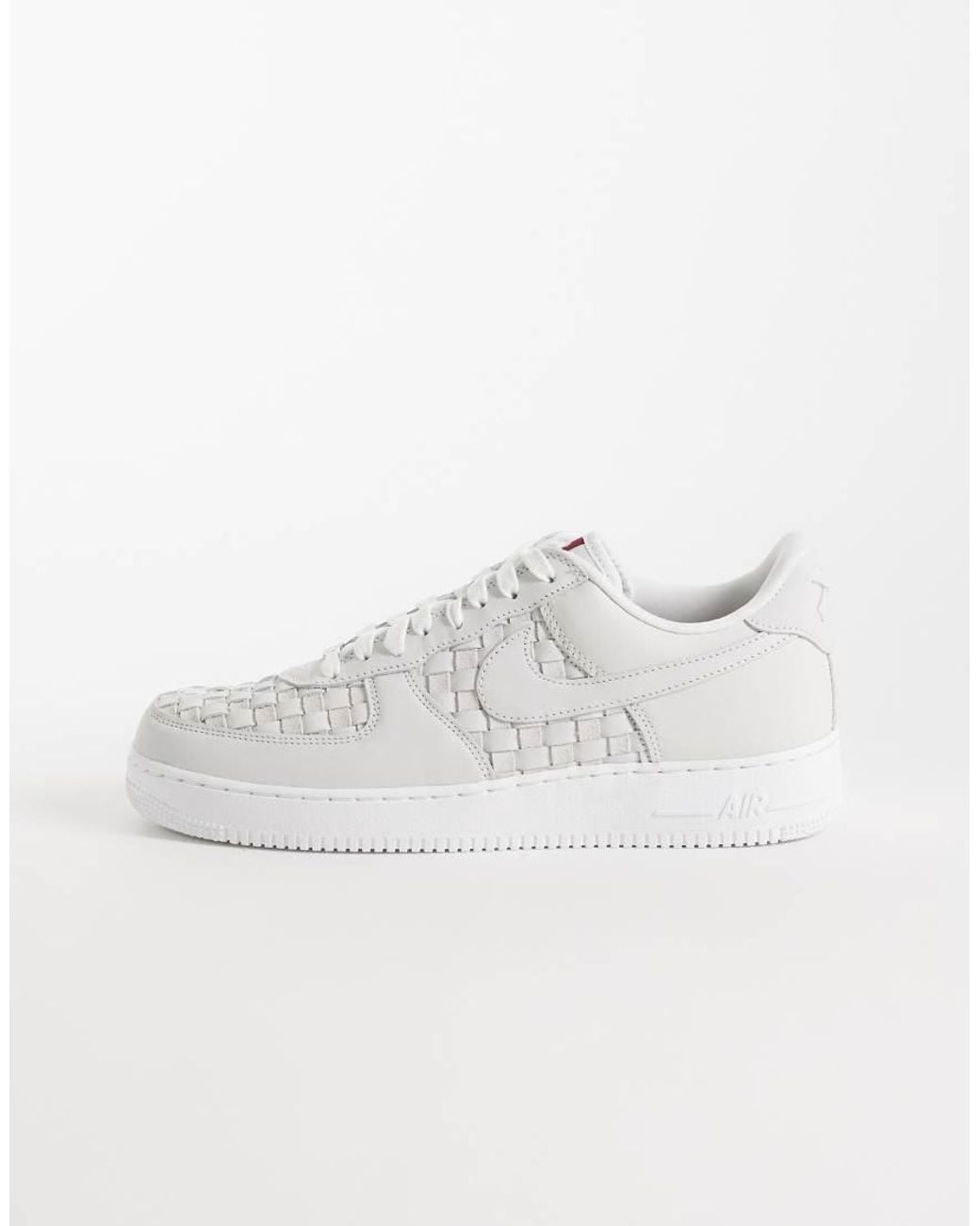 Nike White Air Force 1 Low Retro Woven Suede Trainers for men
