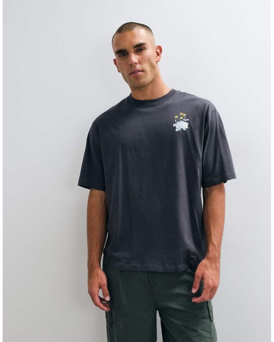 The North Face Blue Flower Power Oversized T-shirt for men