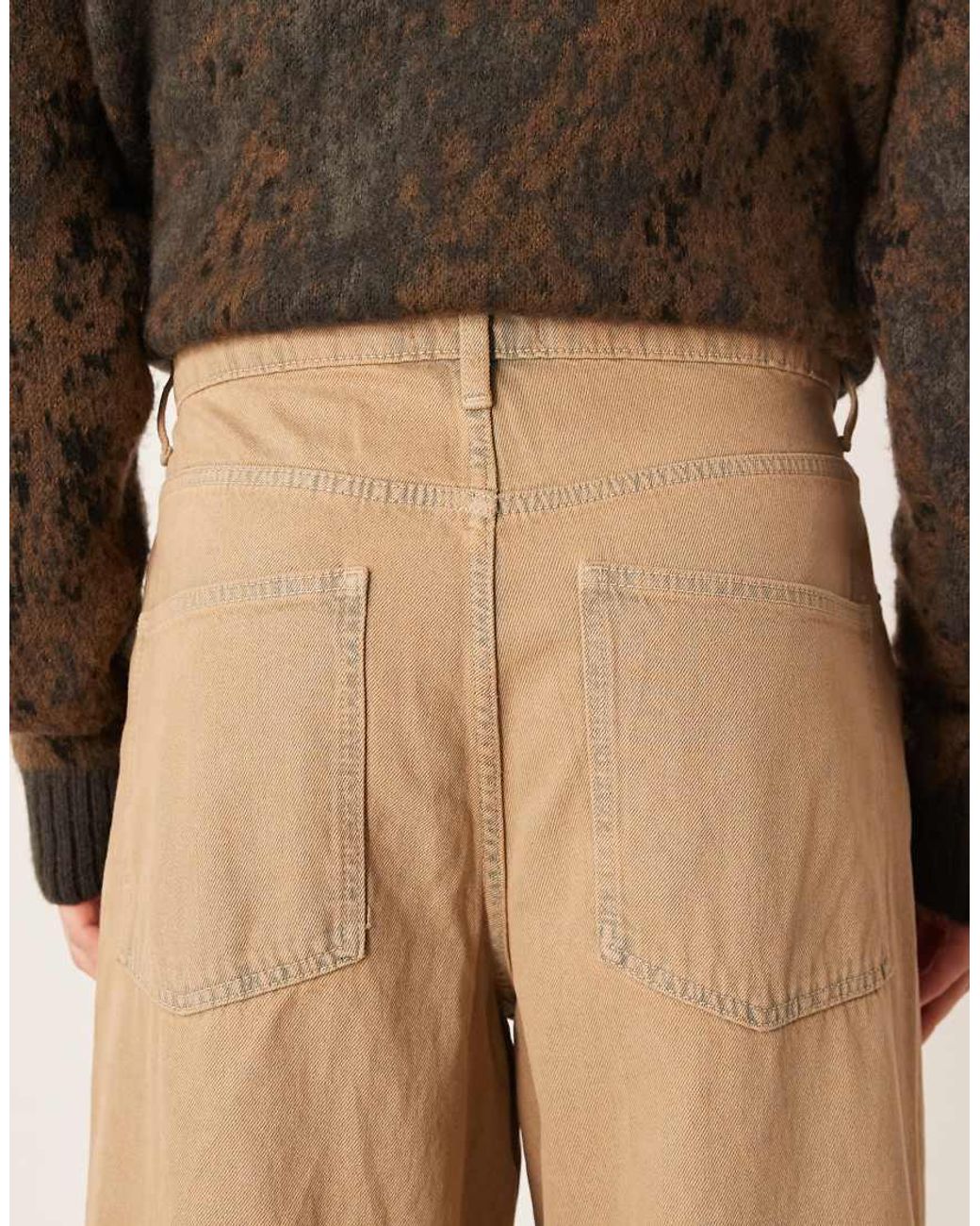 ASOS Natural Loose Jeans for men