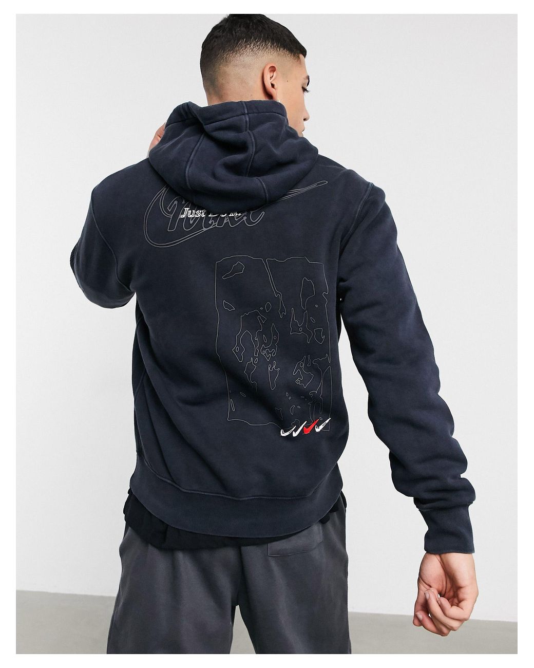 Nike Drip Wash Hoodie With Print in Black for Men | Lyst
